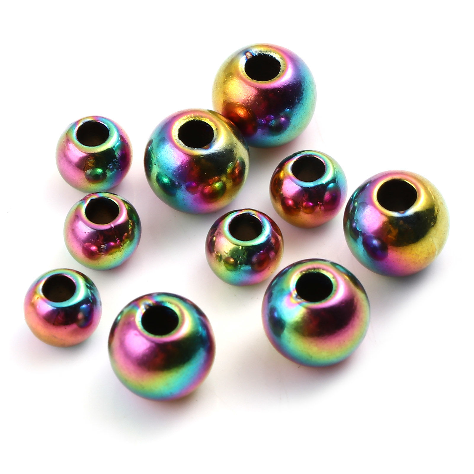 Imagen de Zamak Cuentas Ronda Multicolor 20 Unidades
