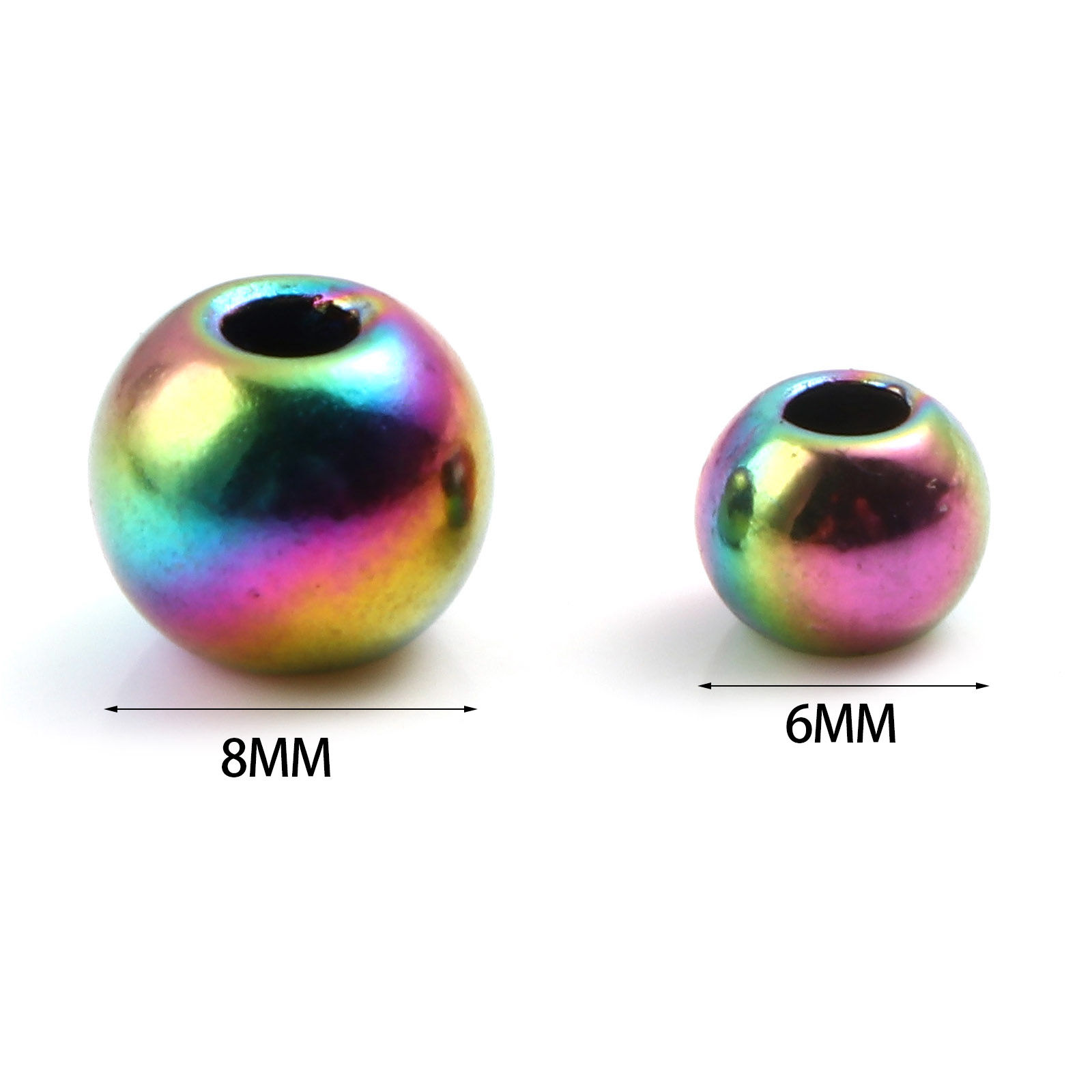 Imagen de Zamak Cuentas Ronda Multicolor 20 Unidades