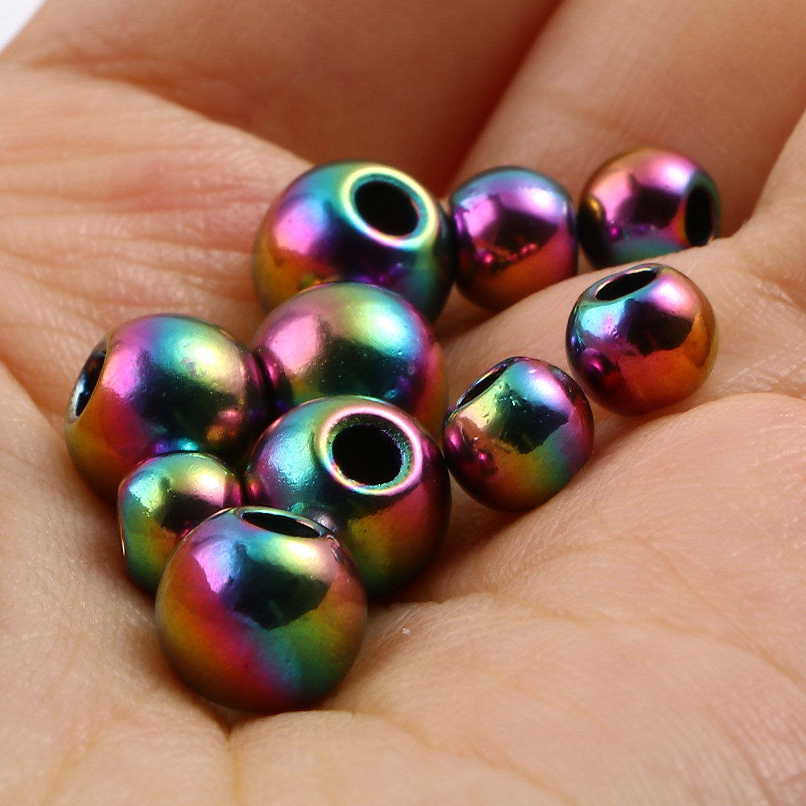 Imagen de Zamak Cuentas Ronda Multicolor 20 Unidades