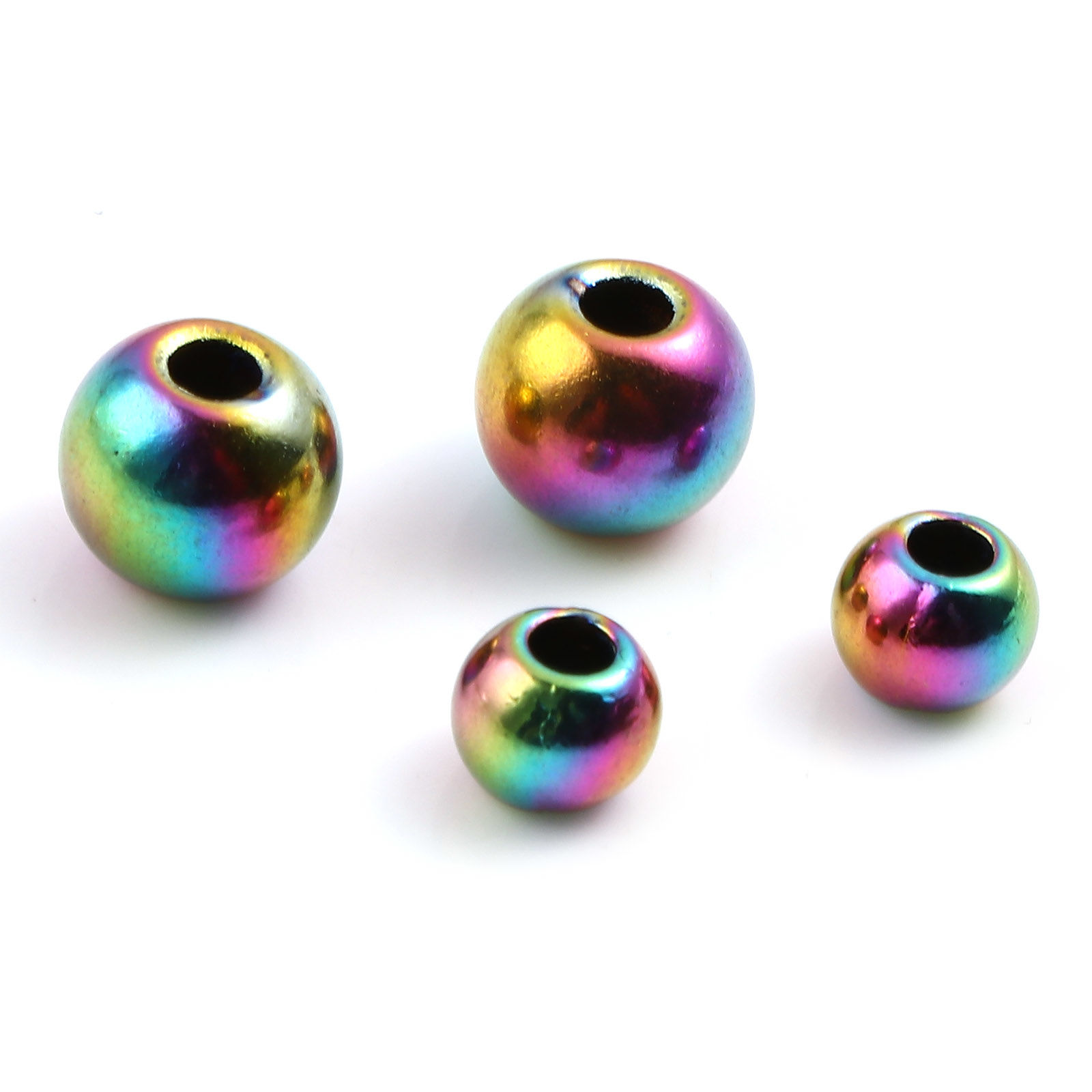 Imagen de Zamak Cuentas Ronda Multicolor 20 Unidades