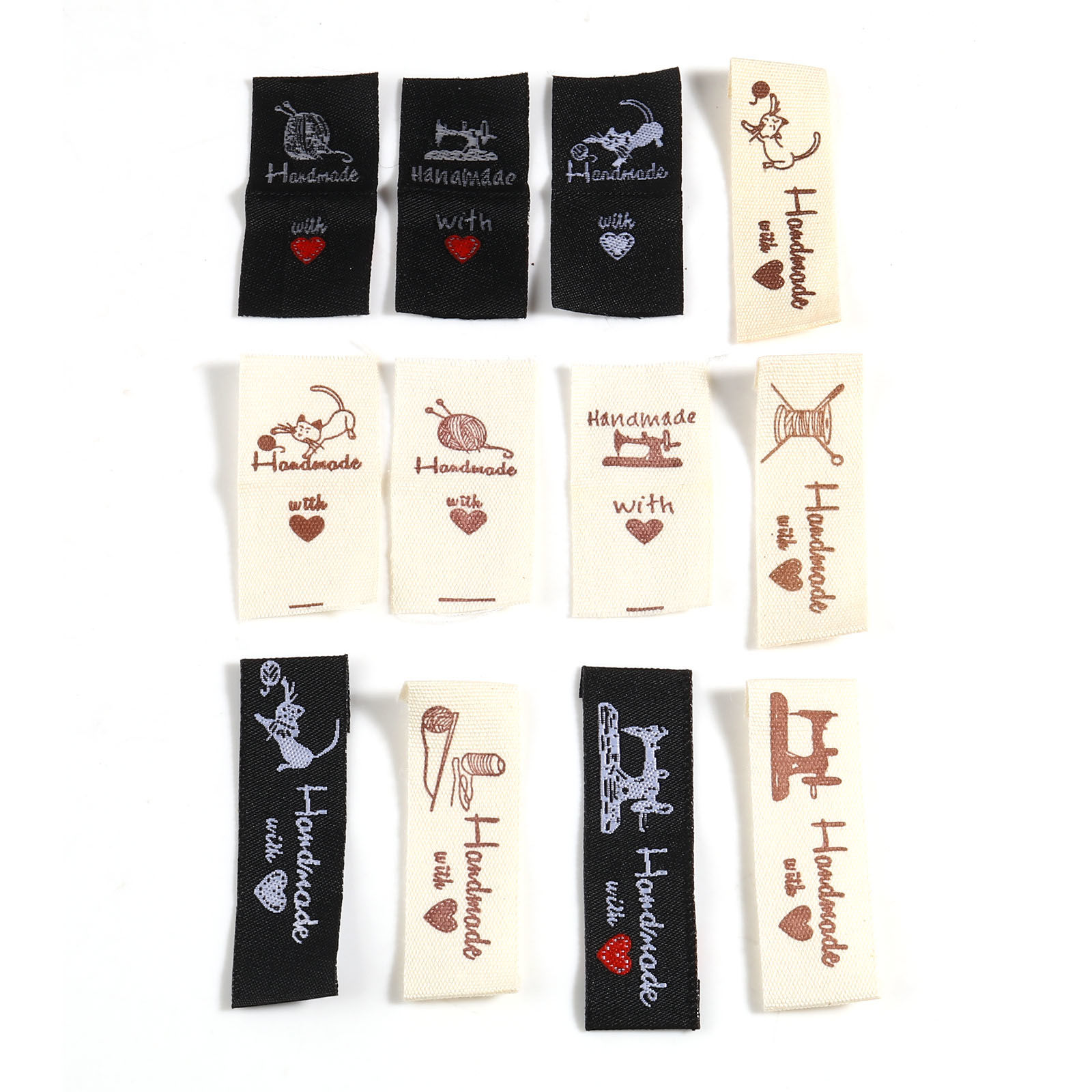 Picture of Polyester Label Tags Multicolor 100 PCs