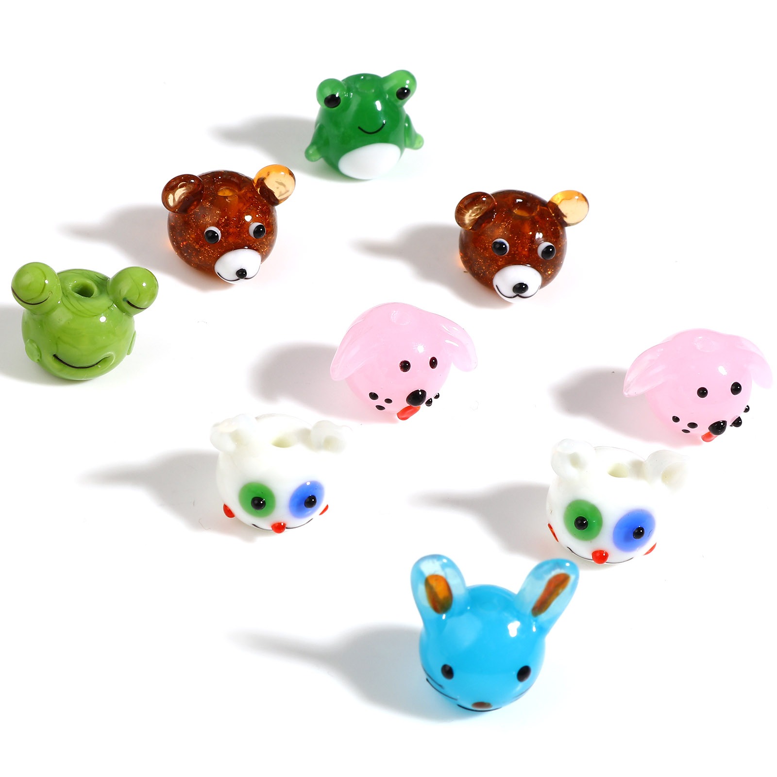 Immagine di Lampwork Vetro Perline Animale Multicolore 1 Pz