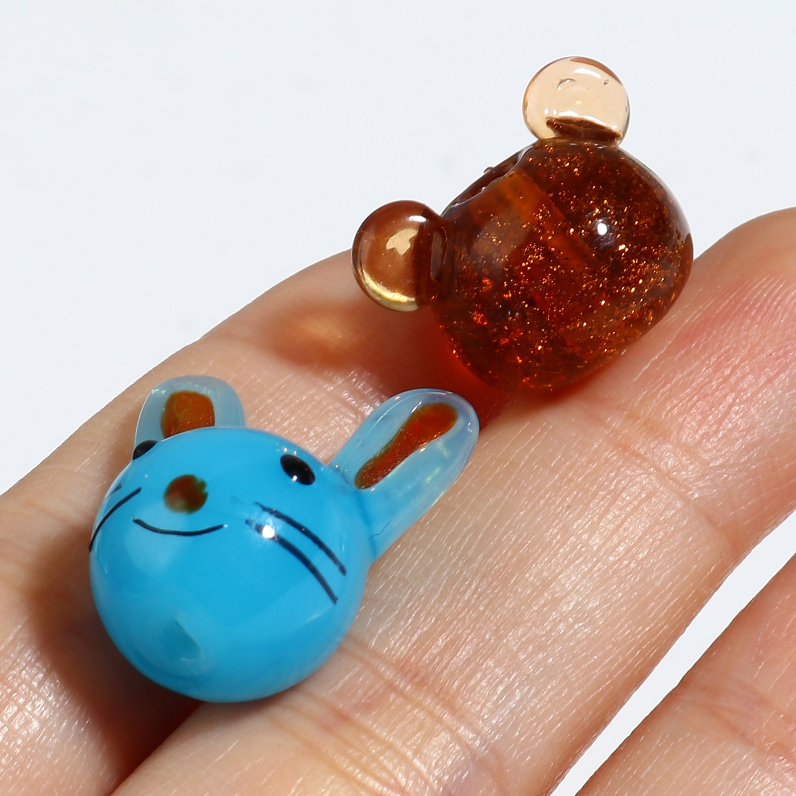 Immagine di Lampwork Vetro Perline Animale Multicolore 1 Pz