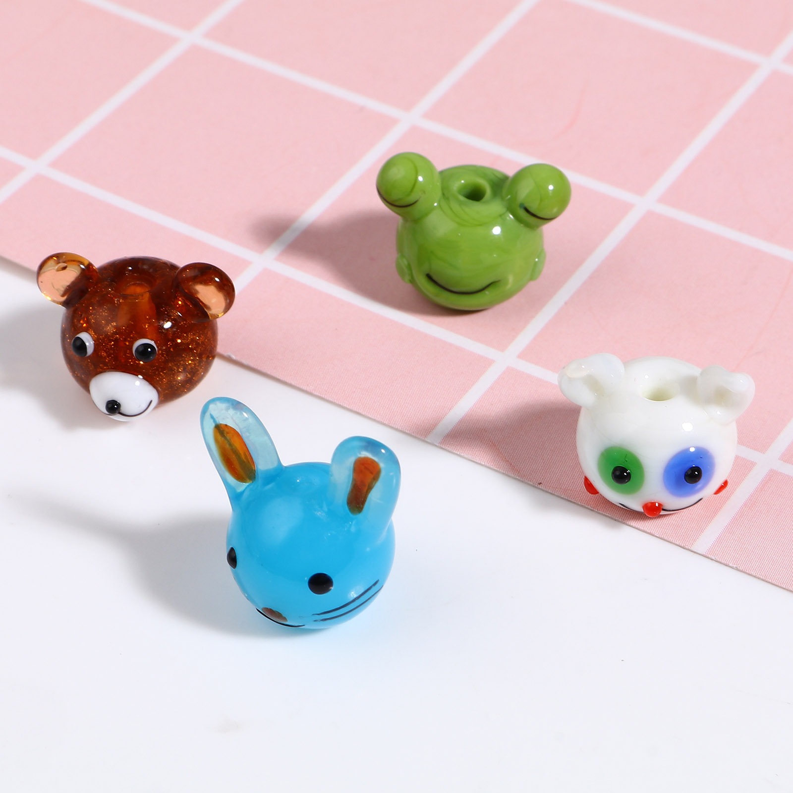 Immagine di Lampwork Vetro Perline Animale Multicolore 1 Pz