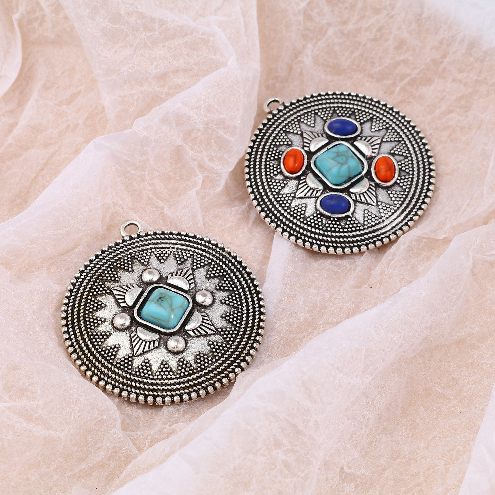 Picture of Boho Chic Bohemia Pendants Antique Silver Color 1 Piece