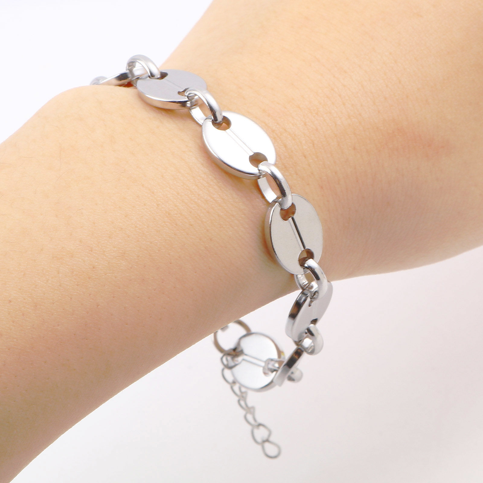 Picture of Wholesale 304 Stainless Steel Bracelets, Multicolor Vacuum Plating, Women's Stylish Gift Jewelry Supply