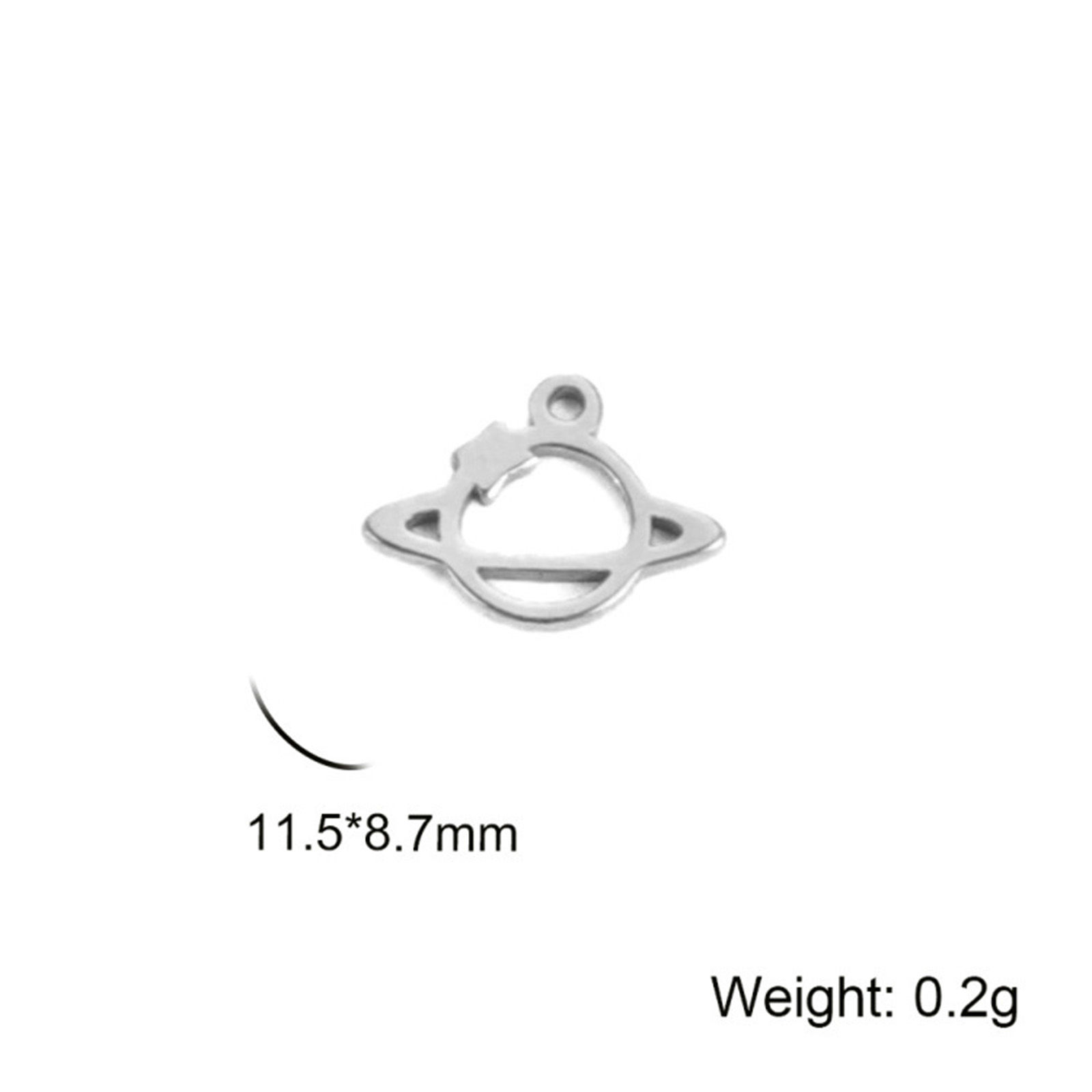 Picture of 304 Stainless Steel Galaxy Charms Multicolor Universe Planet