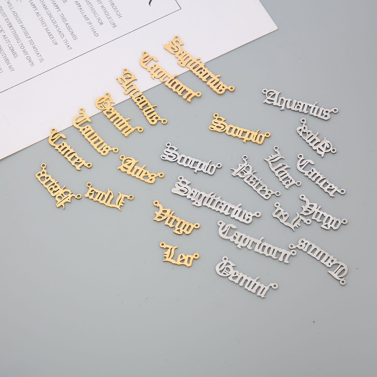 Bild von Edelstahl Verbinder Message Bunt Sternbild 1 Stück