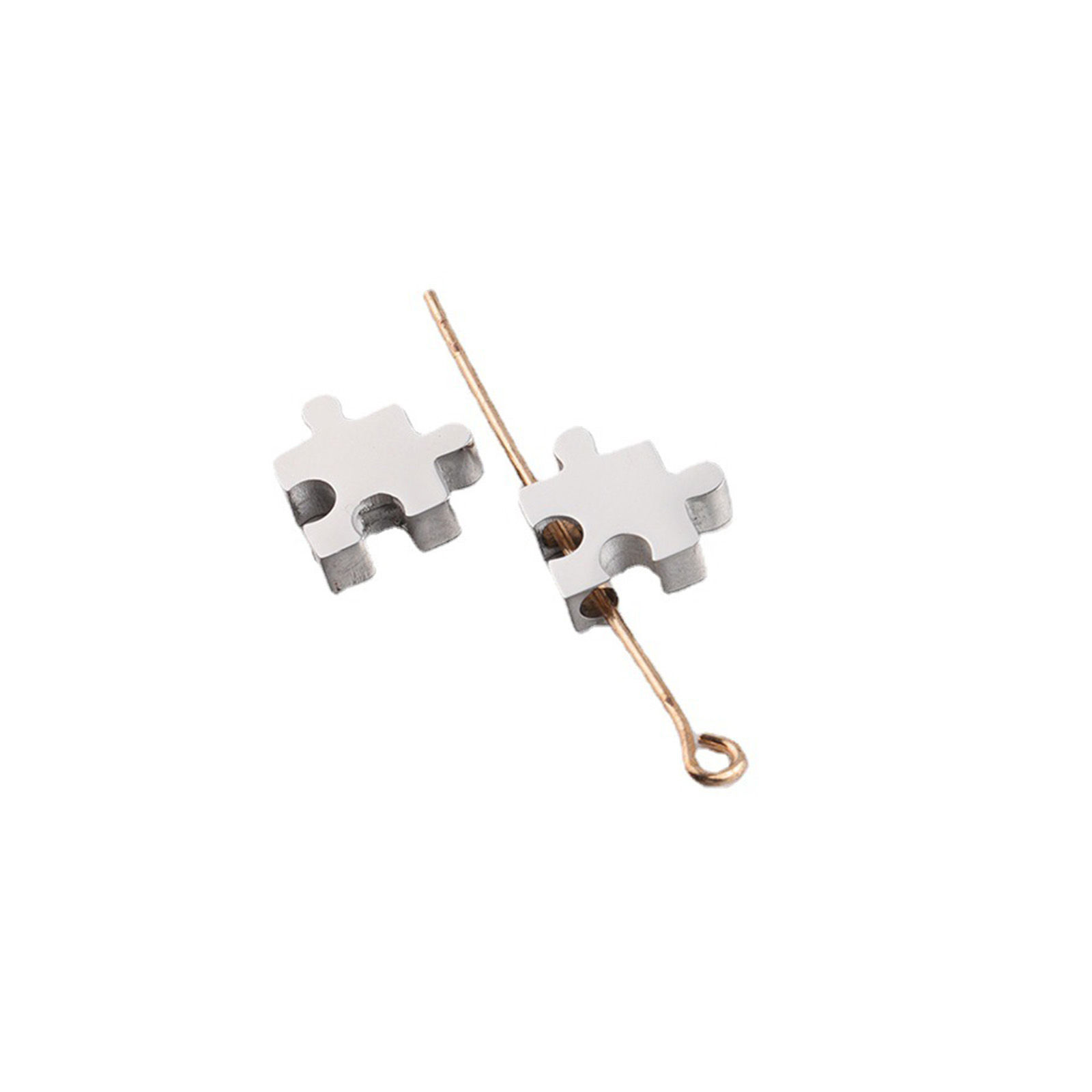 Bild von 304 Edelstahl Charms Puzzle Bunt 1 Stück