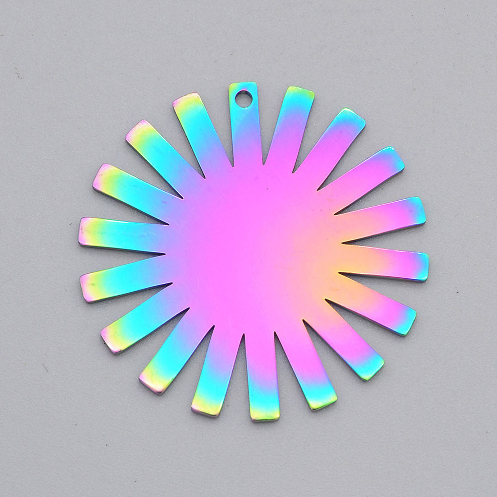 Image de Pendentifs en Acier Inoxydable Galaxie Soleil Multicolore 2 Pcs