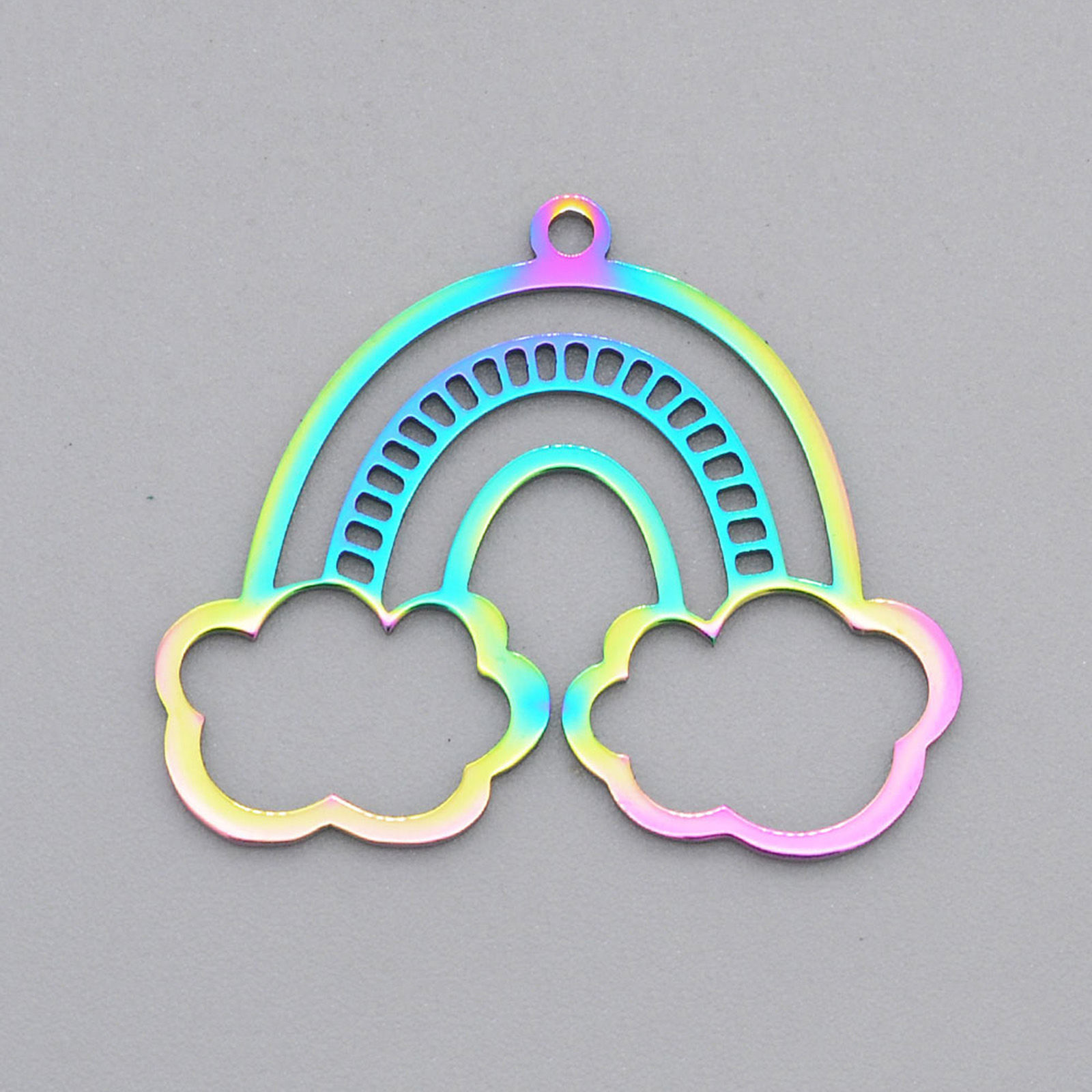 Image de Pendentifs en Acier Inoxydable Galaxie Soleil Multicolore 2 Pcs
