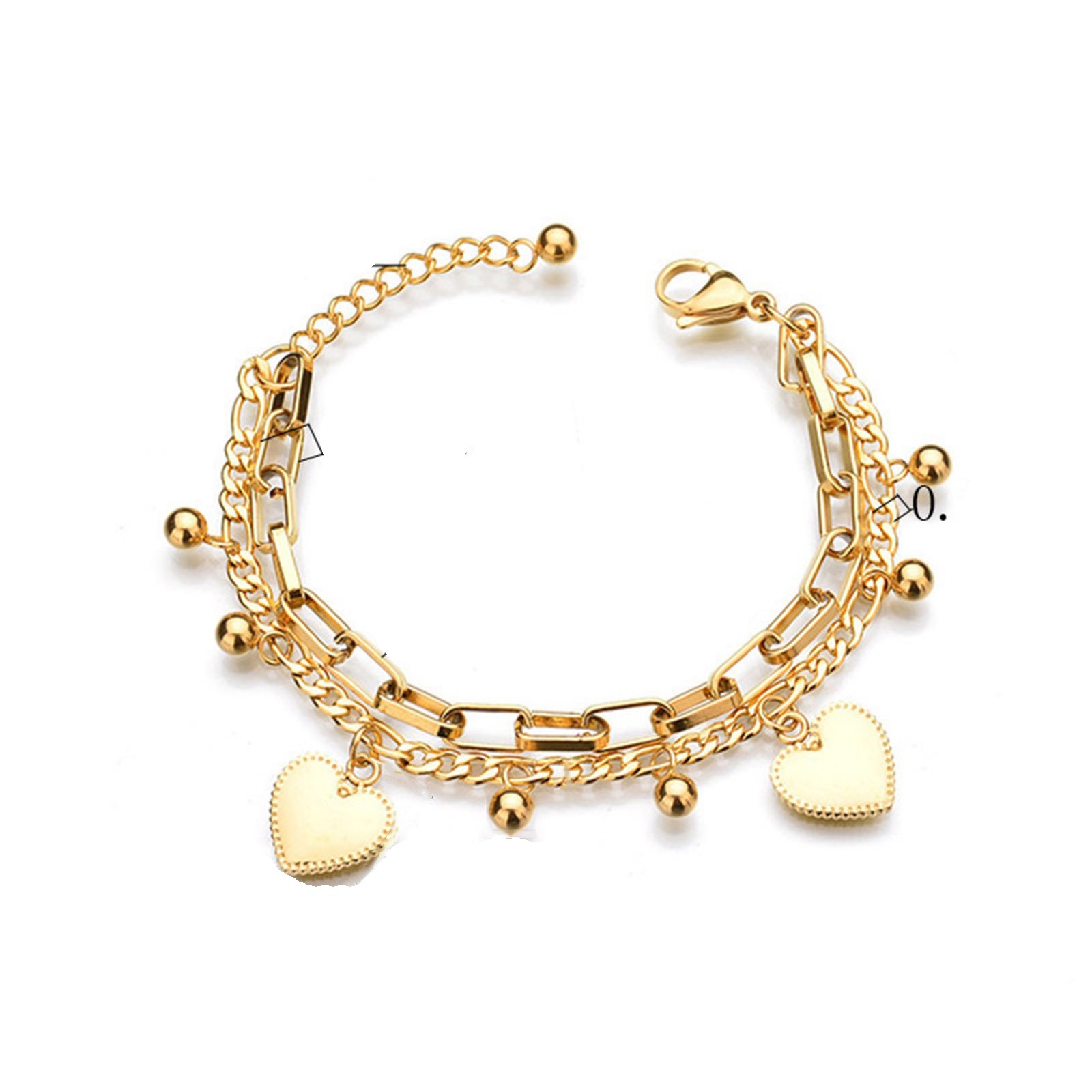 Picture of 304 Stainless Steel Stylish Bracelets Multicolor 16.5cm(6 4/8") long