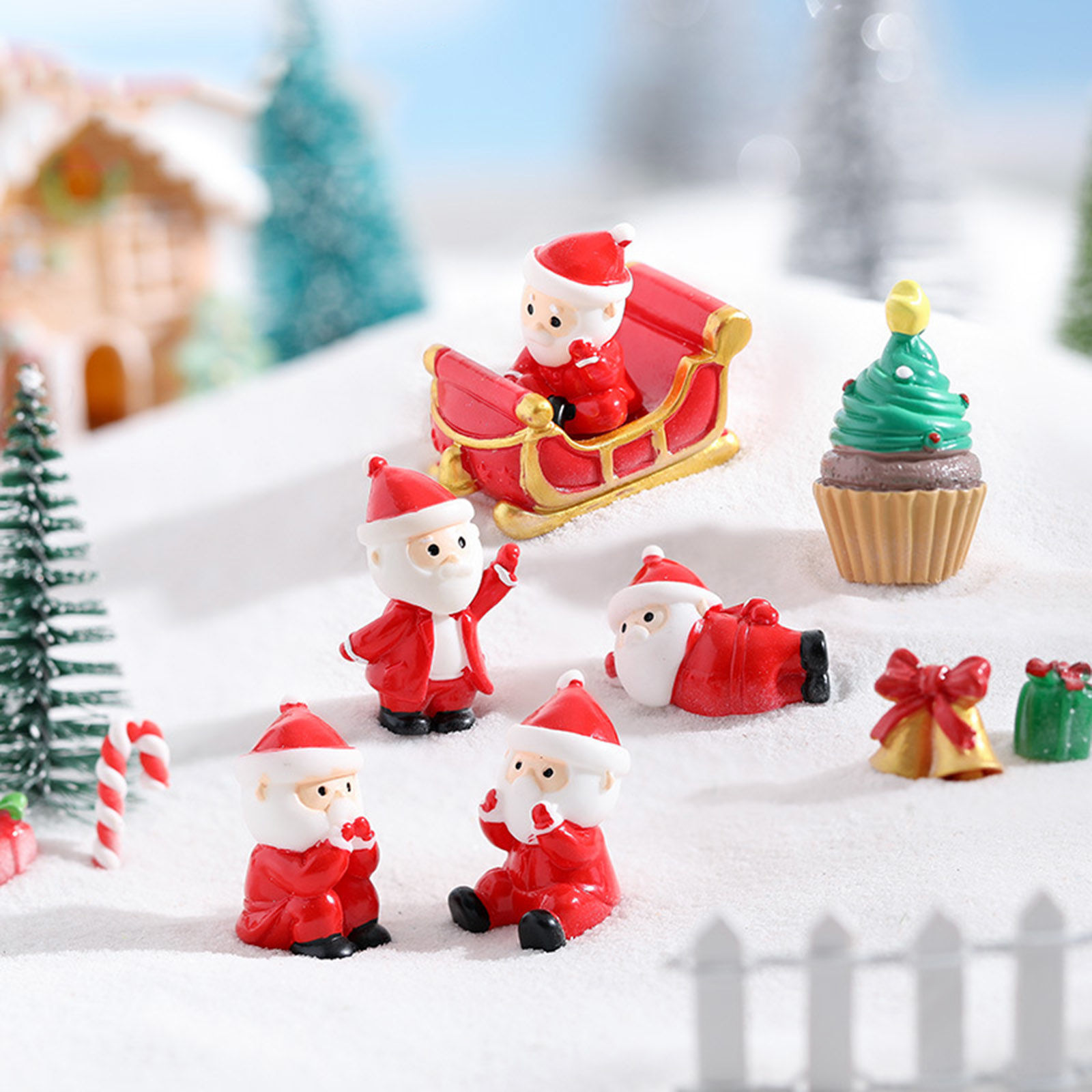 Picture of Resin Micro Landscape Miniature Home Decoration Christmas Santa Claus