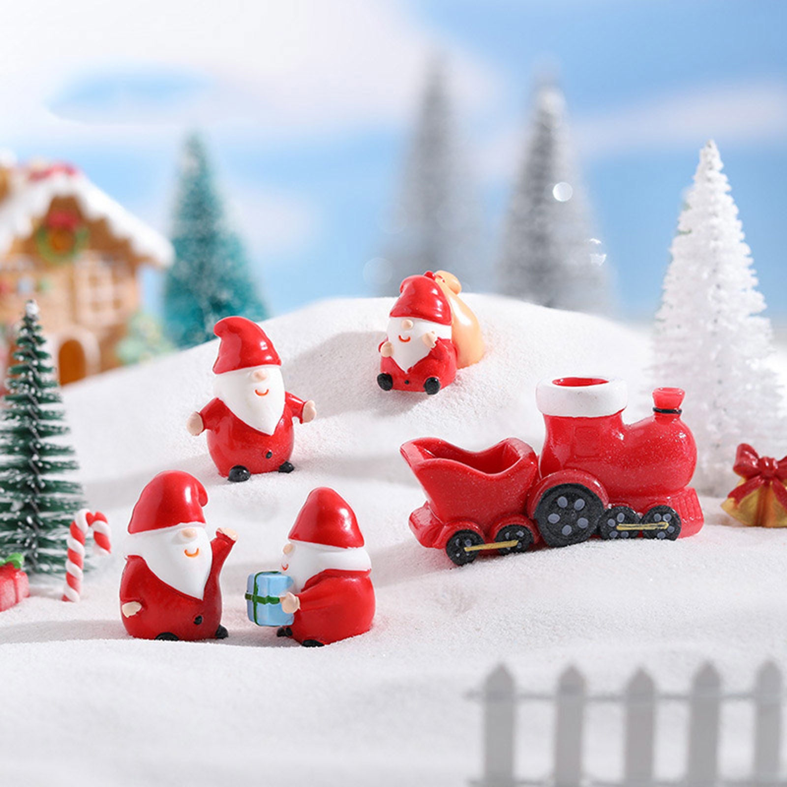 Picture of Resin Micro Landscape Miniature Home Decoration Christmas Santa Claus