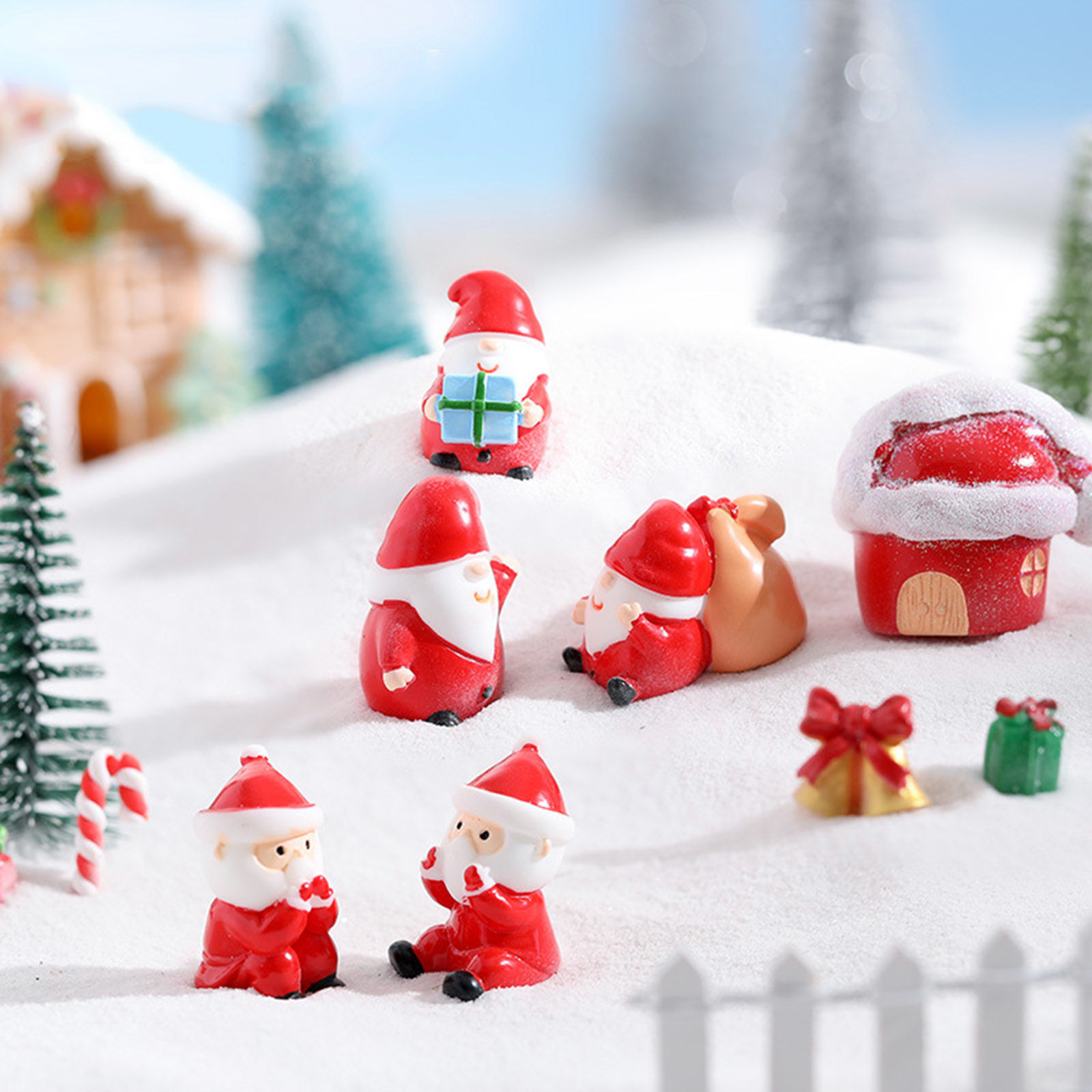 Picture of Resin Micro Landscape Miniature Home Decoration Christmas Santa Claus