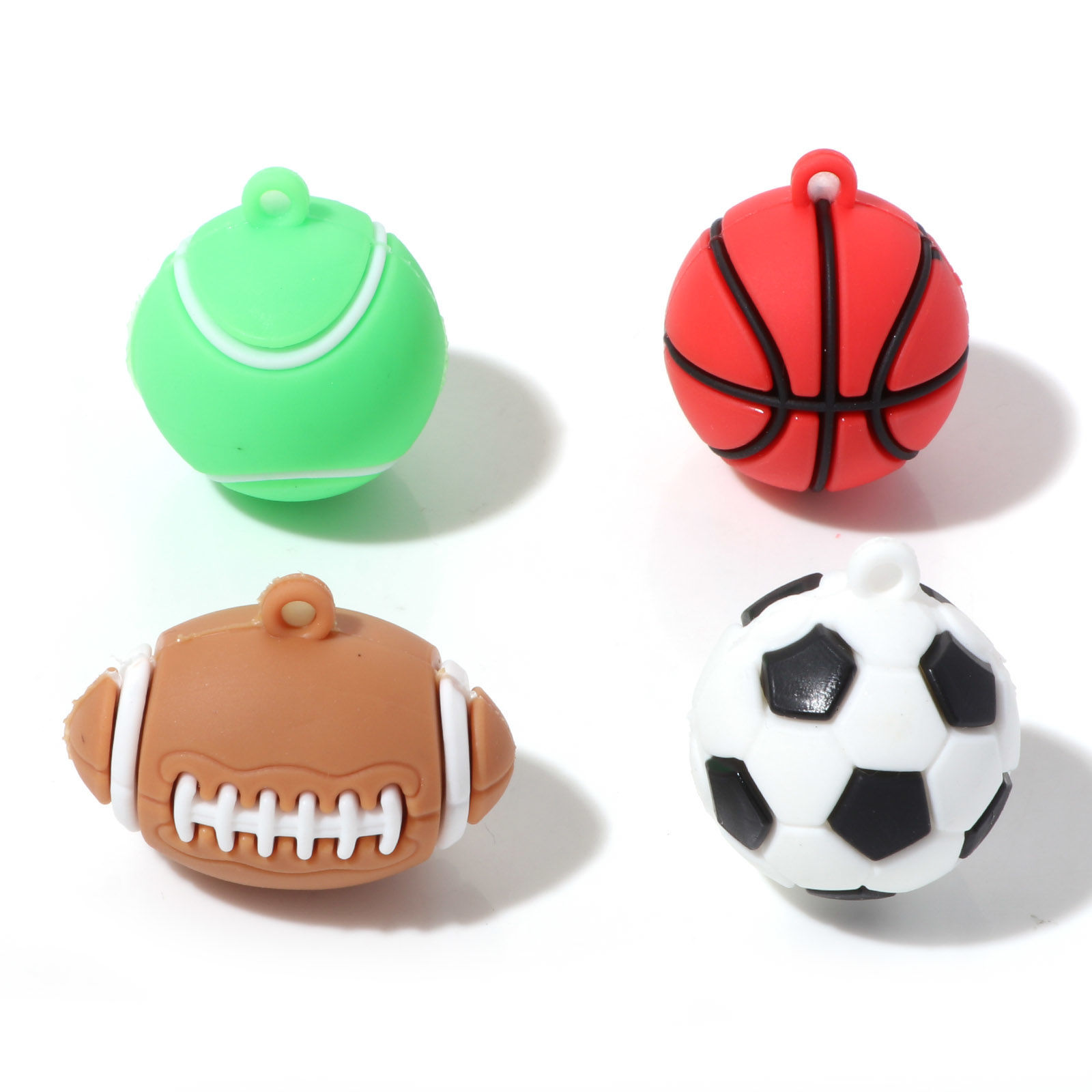 PVC スポーツ ペンダント 3D 5 個 の画像