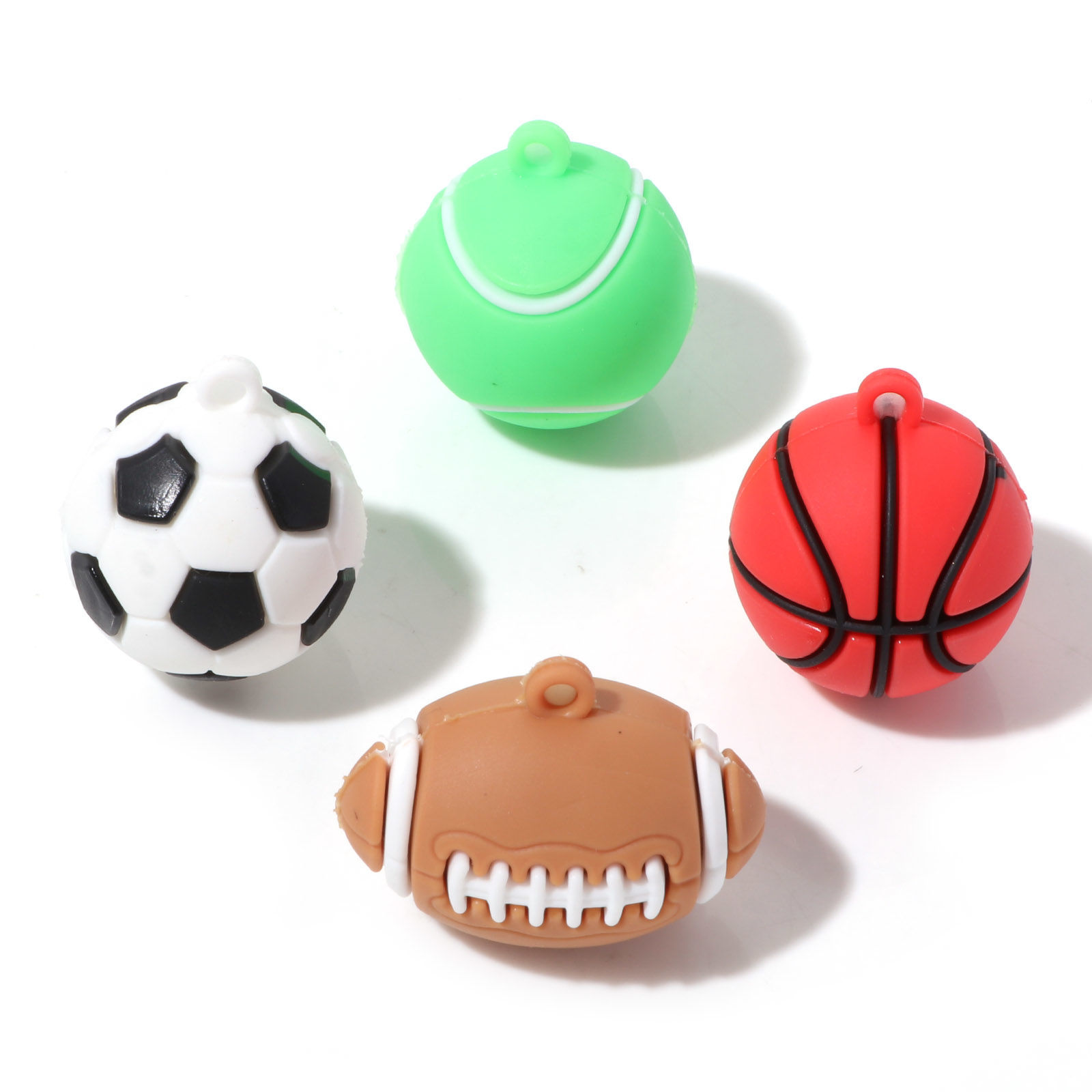 PVC スポーツ ペンダント 3D 5 個 の画像