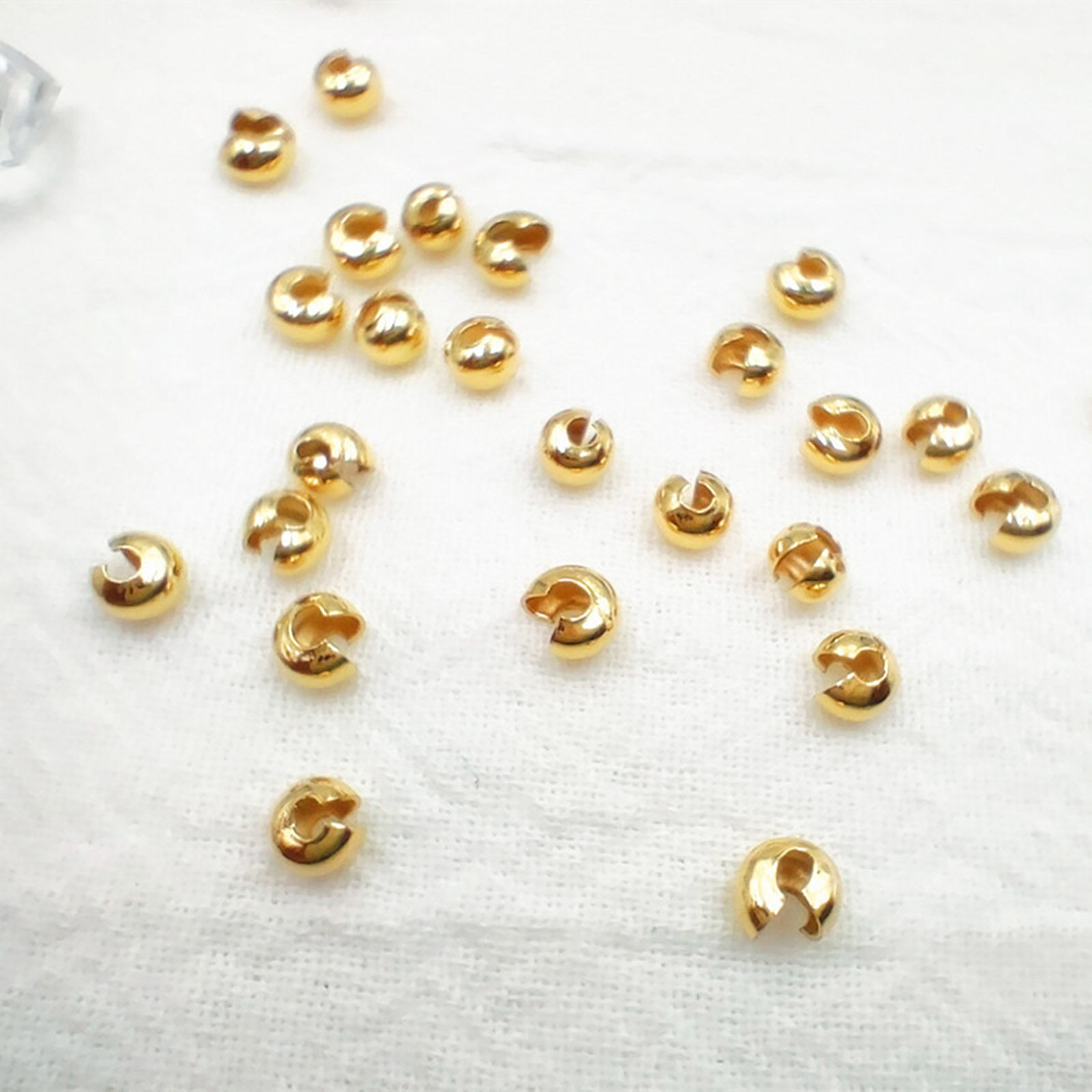 Picture of 304 Stainless Steel Crimp Beads Cover Half Round 