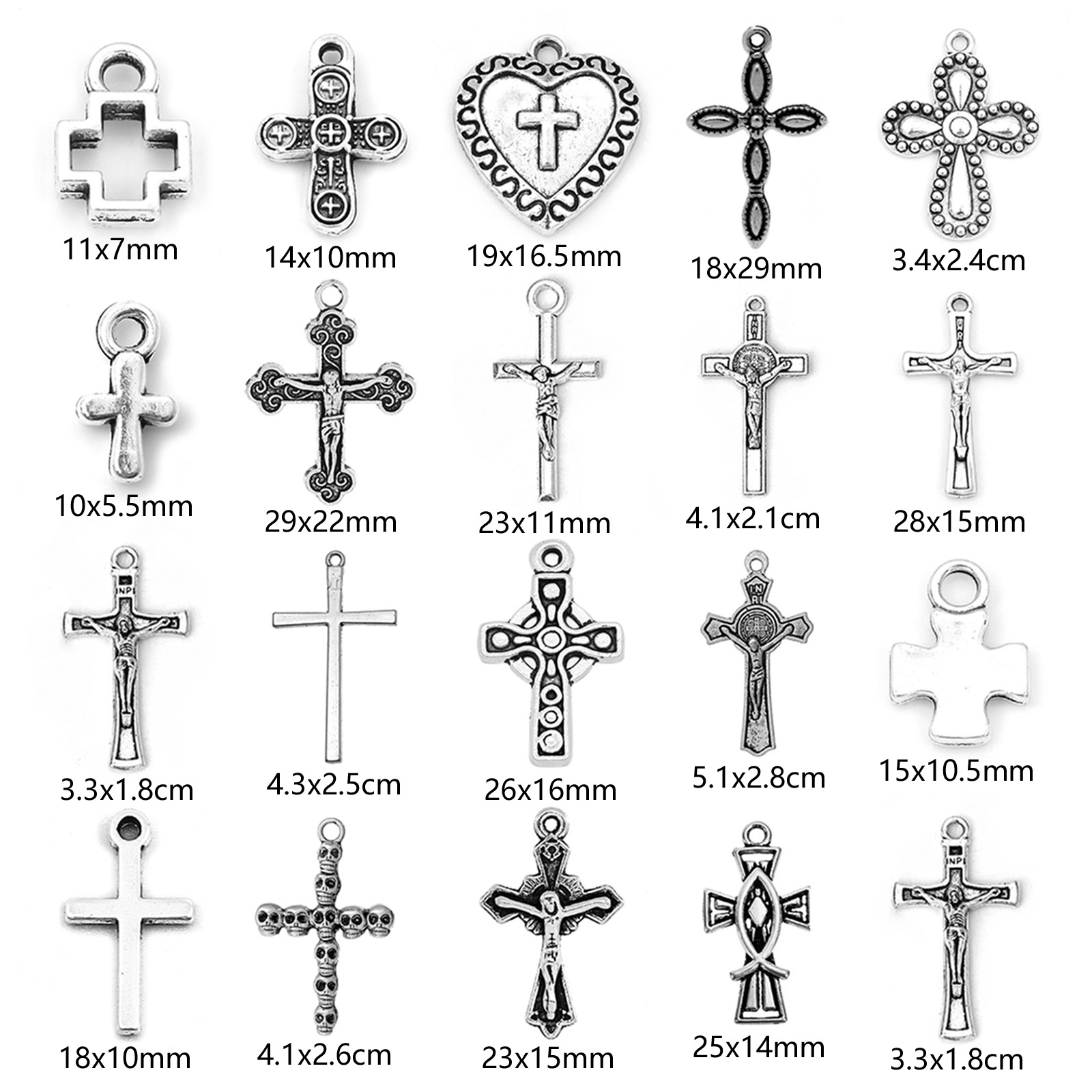 Picture of Zinc Based Alloy Religious Charms Antique Silver Color