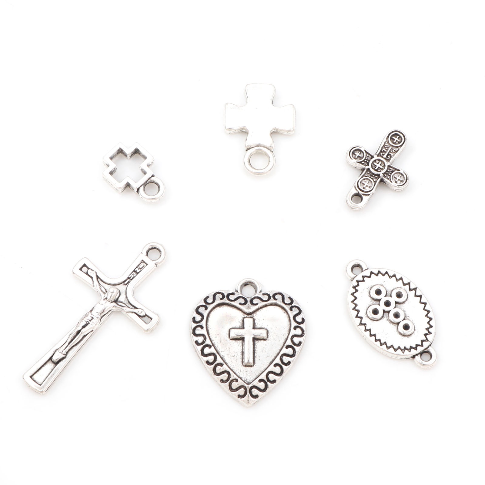 Picture of Zinc Based Alloy Religious Charms Antique Silver Color