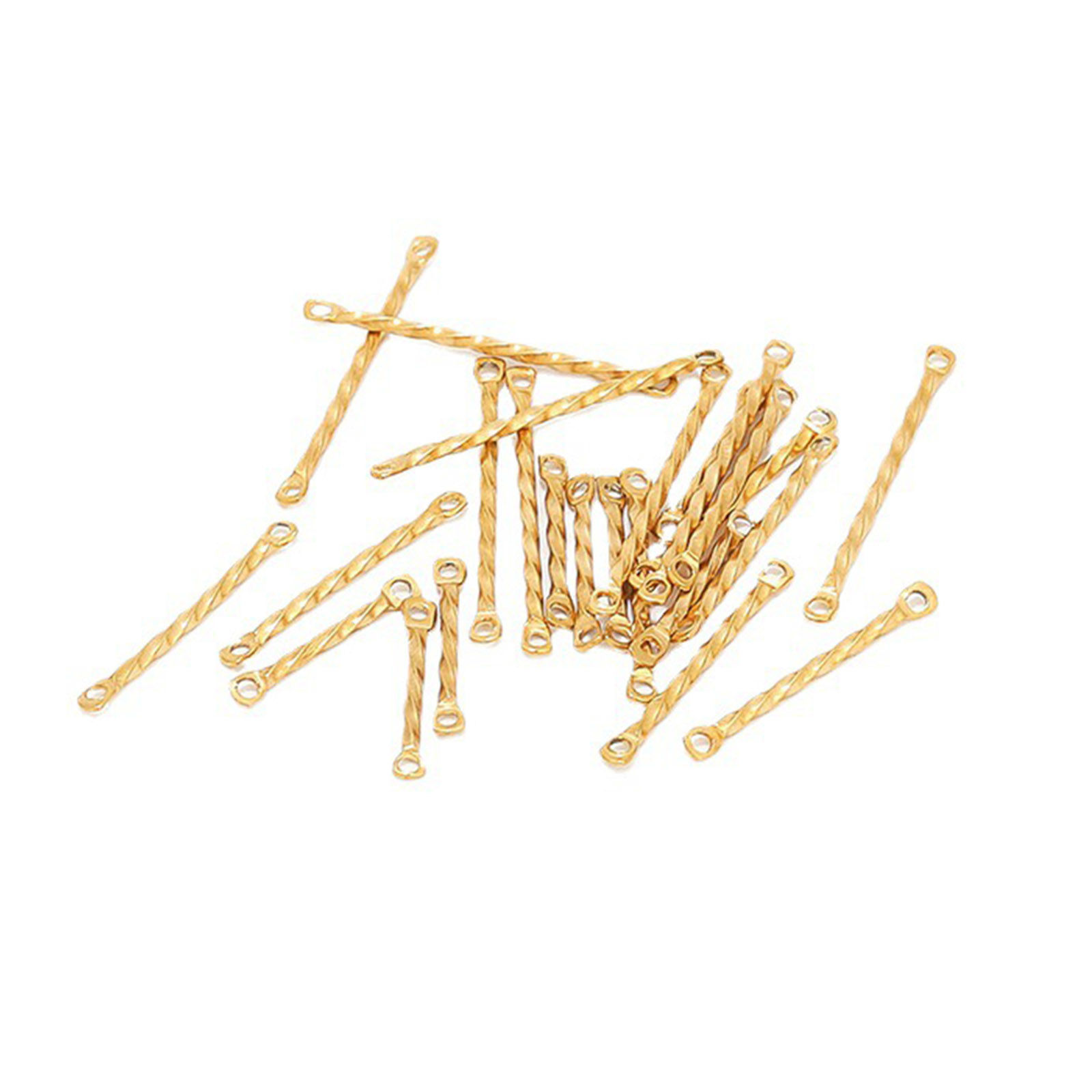 Immagine di 304 Acciaio Inossidabile Componente di Orecchino Intrecciato Multicolore 10 Pz