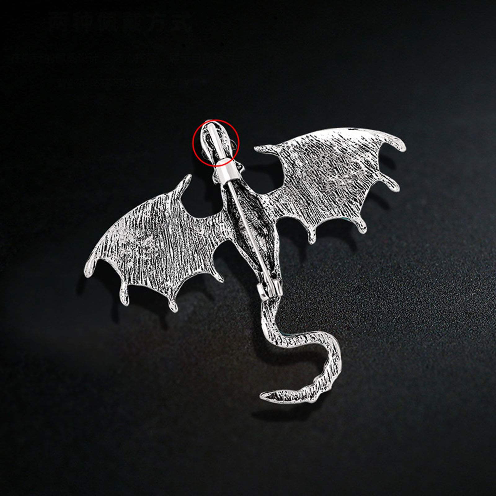 Imagen de Elegante Pin Broches Dragón Multicolor Esmalte 1 Unidad