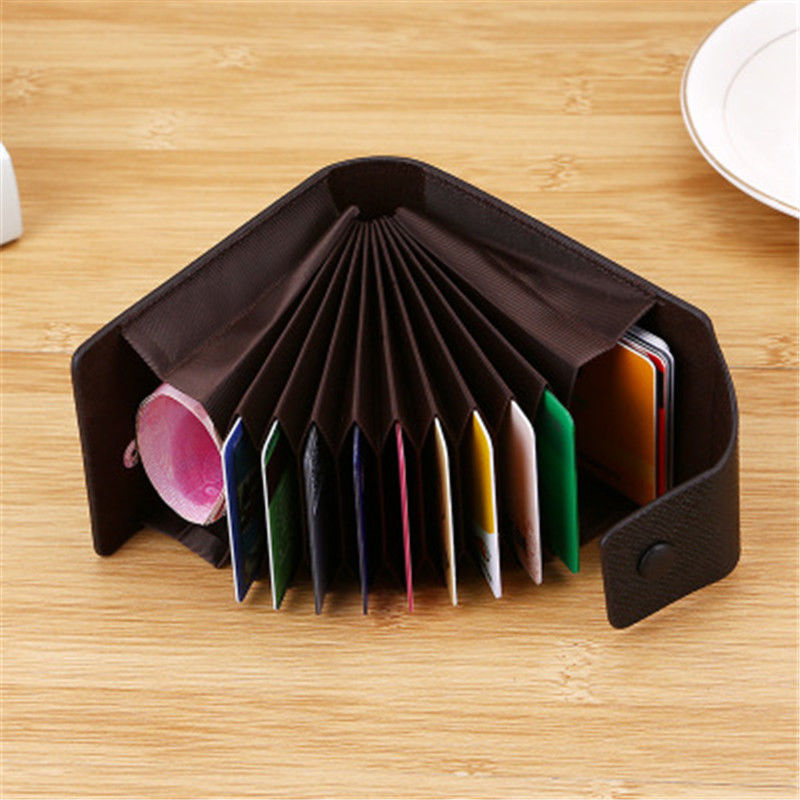 Imagen de PU Cuero Multifunción Titulares de Tarjeta de Identificación Multicolor Rectángulo 11.5cm x 7cm, 1 Unidad