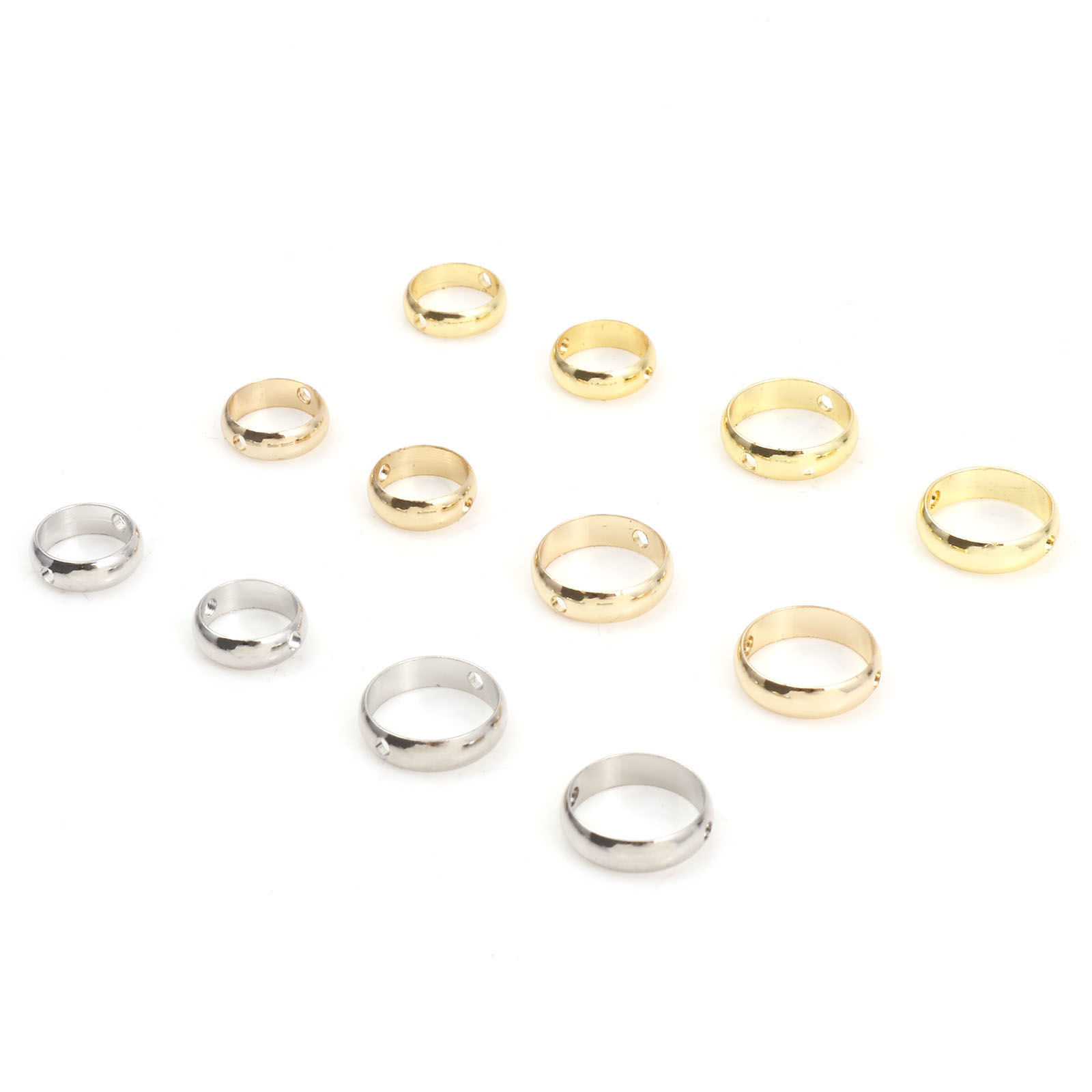 Picture of Brass Beads Frames Real Gold Plated With Open Loop