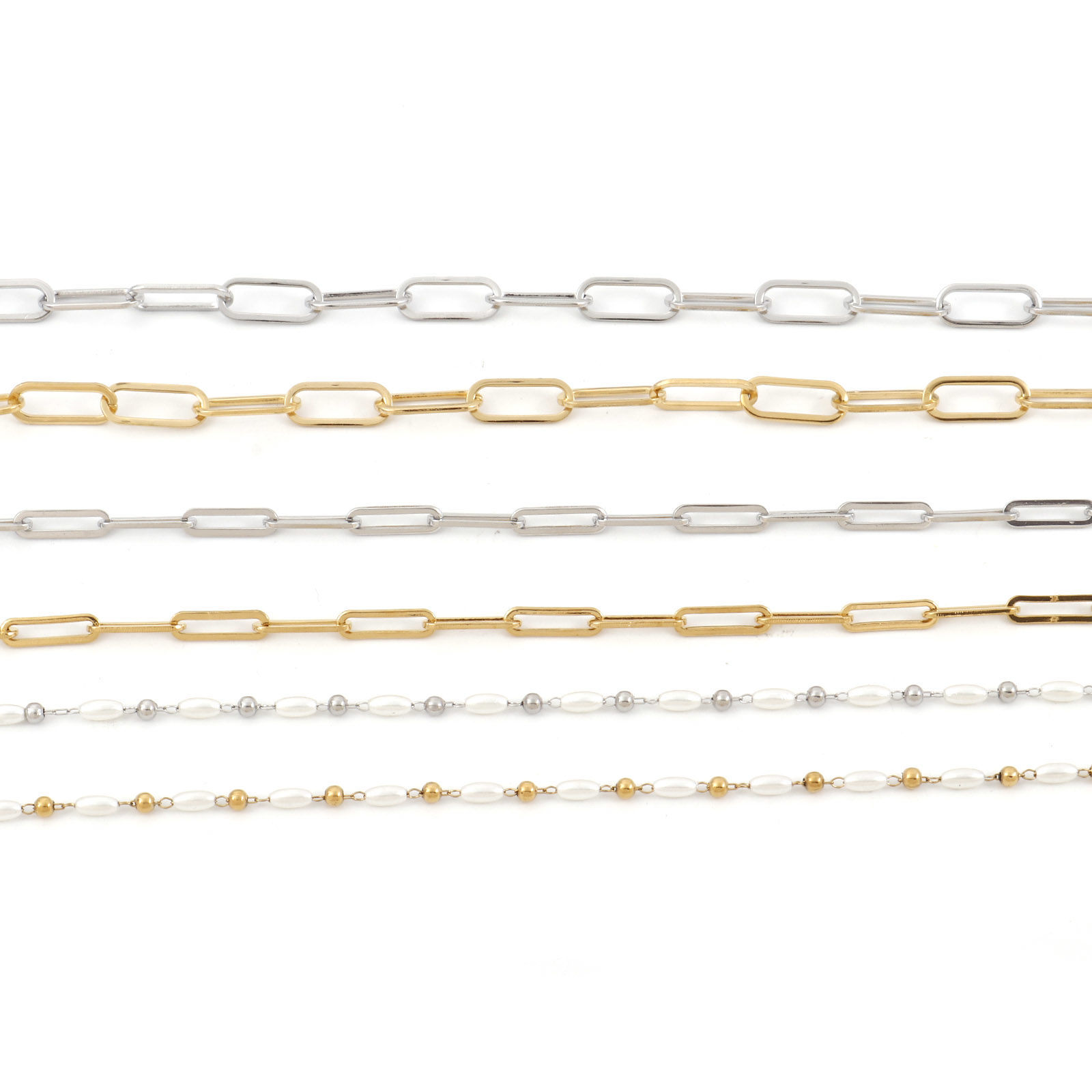 Picture of Wholesale Link Chain Necklace, 304 Stainless Steel, Unisex Simple Minimalist Gift Jewelry For Retailer, 1 Piece