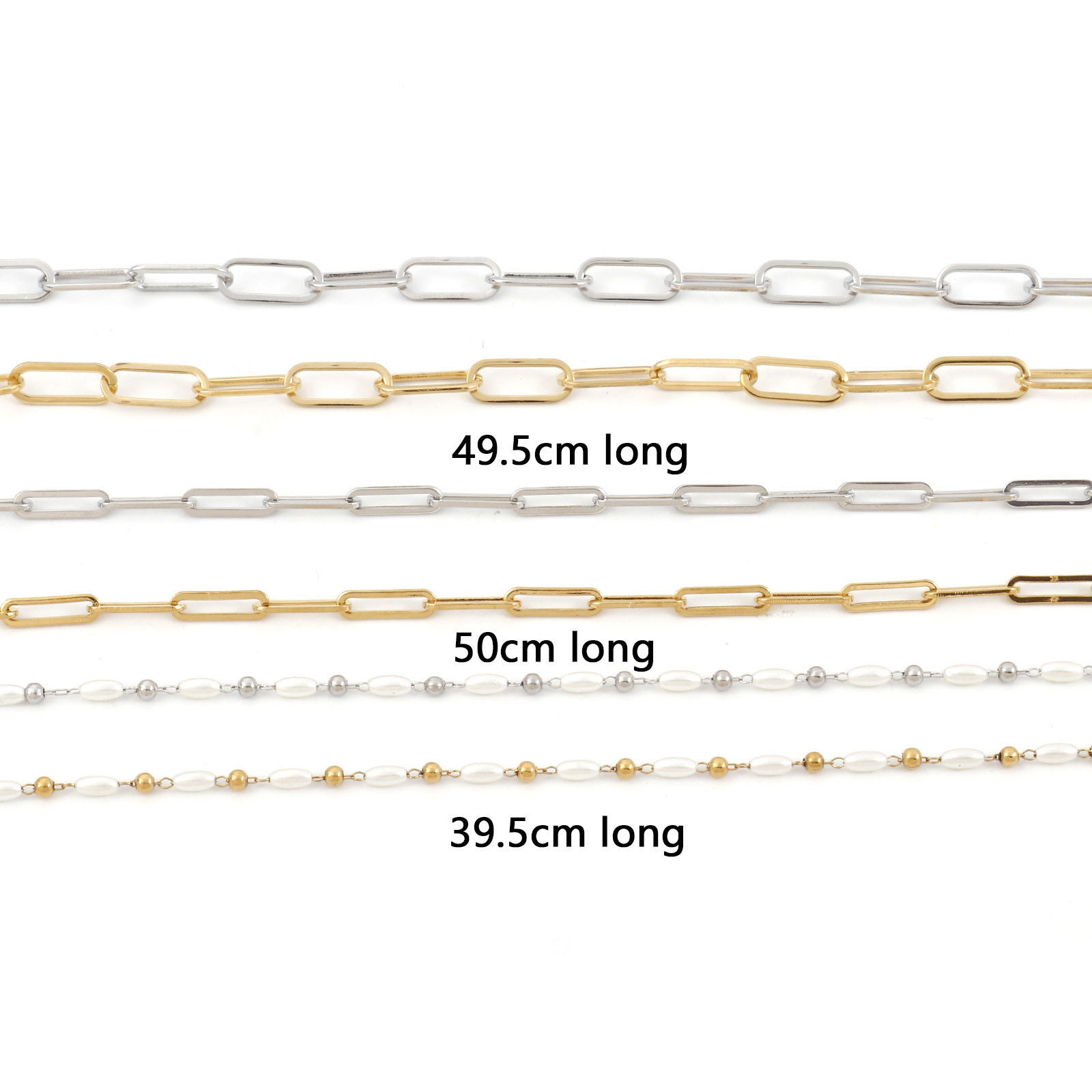 Picture of Wholesale Link Chain Necklace, 304 Stainless Steel, Unisex Simple Minimalist Gift Jewelry For Retailer, 1 Piece
