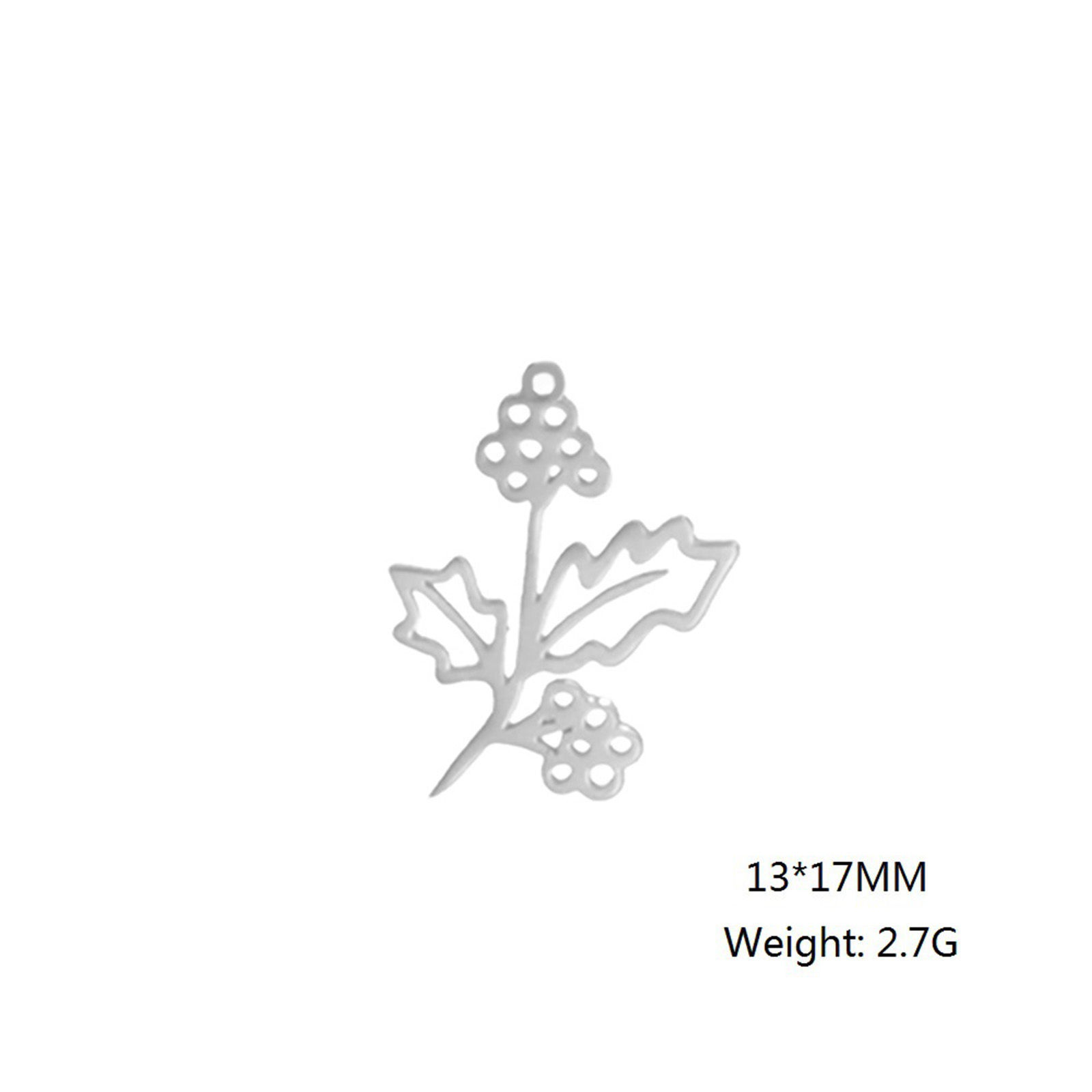 Picture of 304 Stainless Steel Charms Multicolor Flower 13mm x 17mm