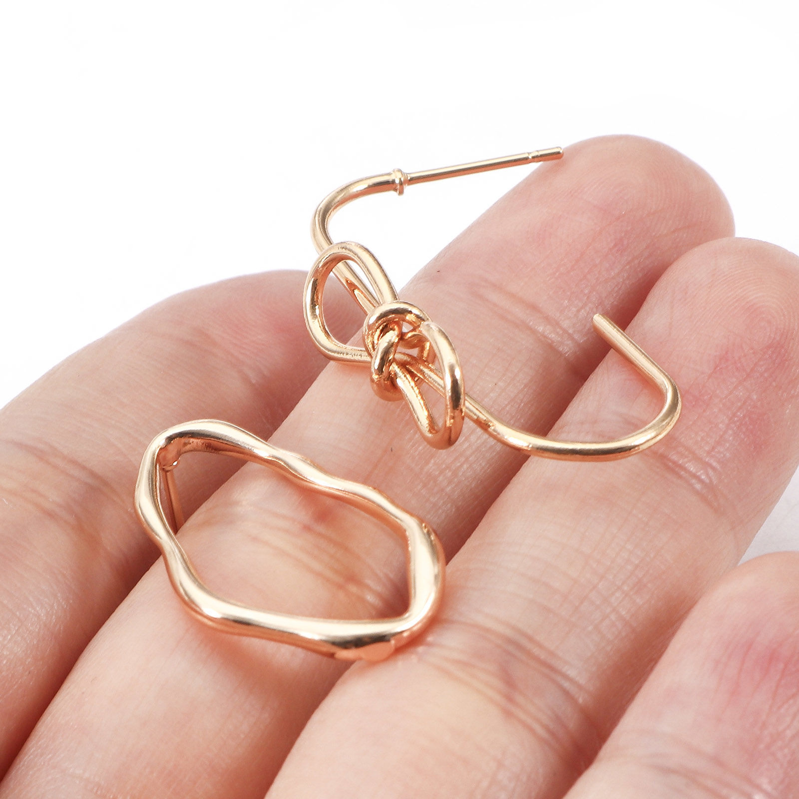 Immagine di Ottone Accessori Per Orecchini Vero Oro Placcato 2 Pz