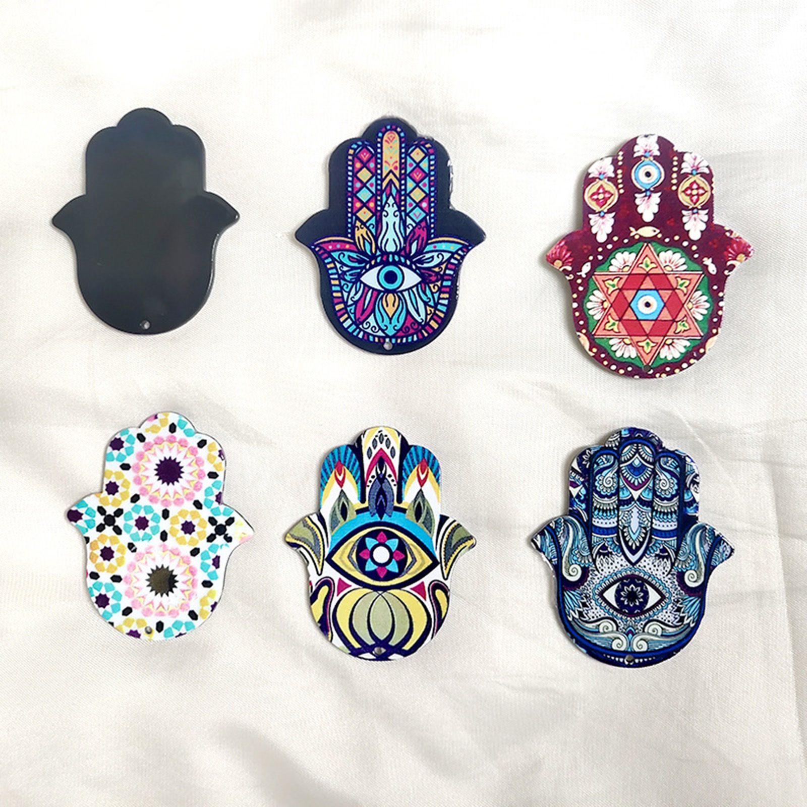 Imagen de Acrílico Religión Colgantes Mal de ojo Multicolor 5 Unidades