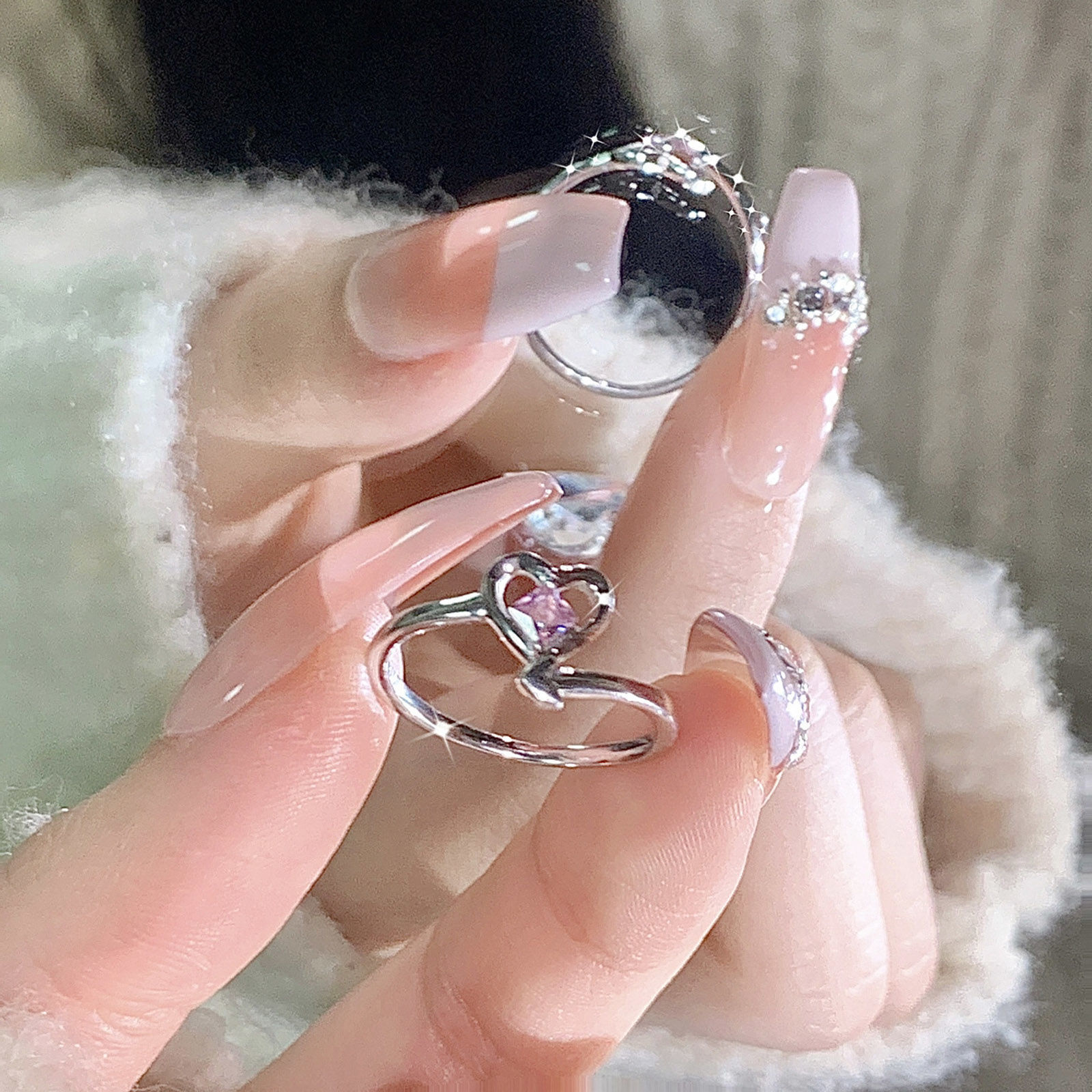 Imagen de Resina Lindo No Ajustable Anillos Multicolor Monstruo 1 Unidad