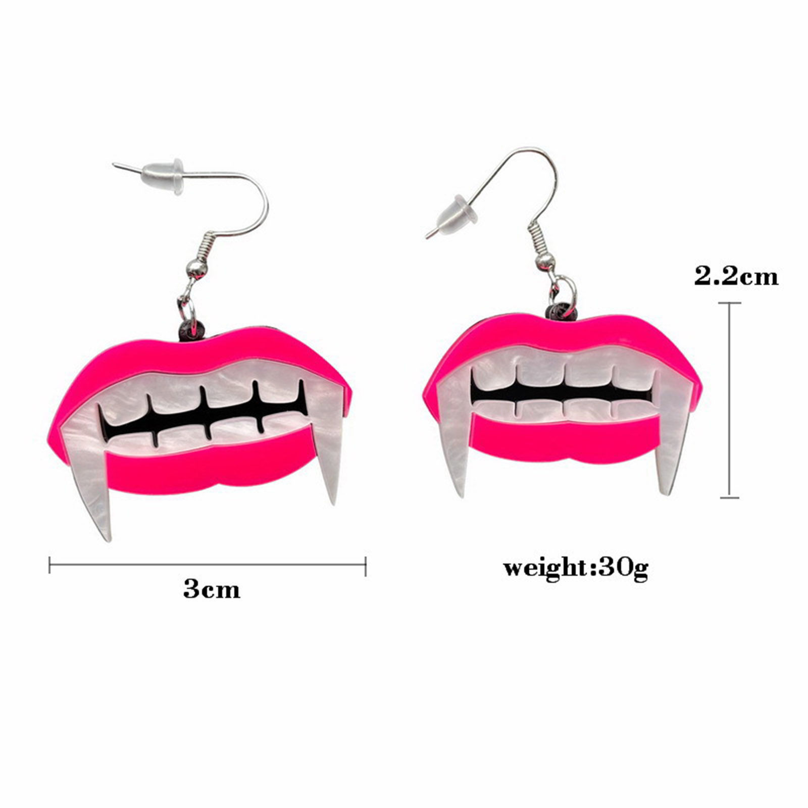 Picture of Acrylic Cute Earrings Multicolor Halloween Ghost Skull