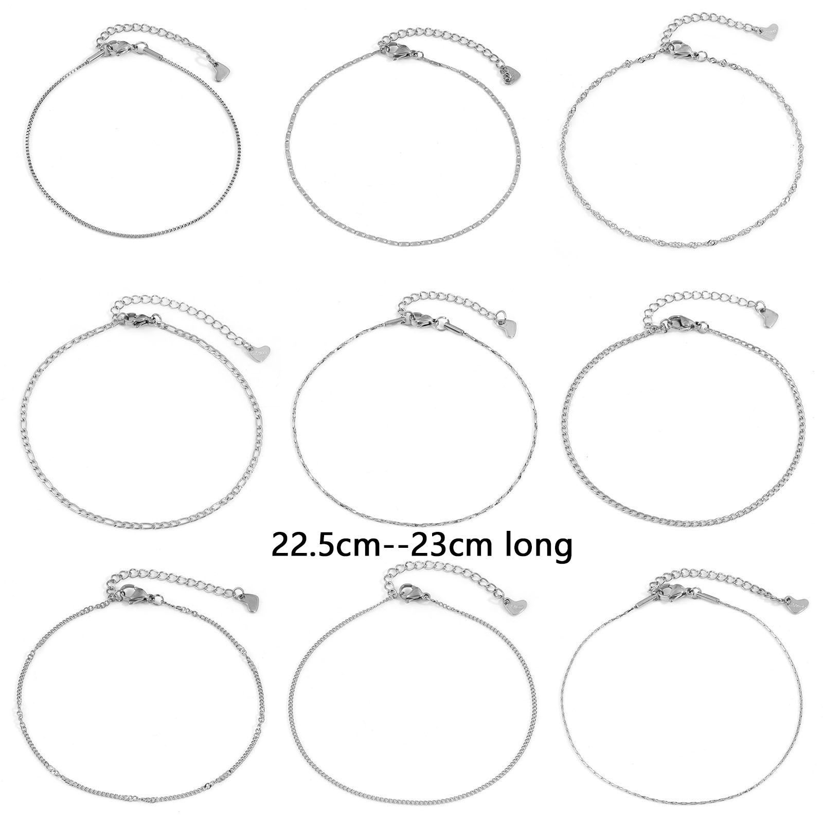 Picture of 304 Stainless Steel Link Chain Anklet Silver Tone