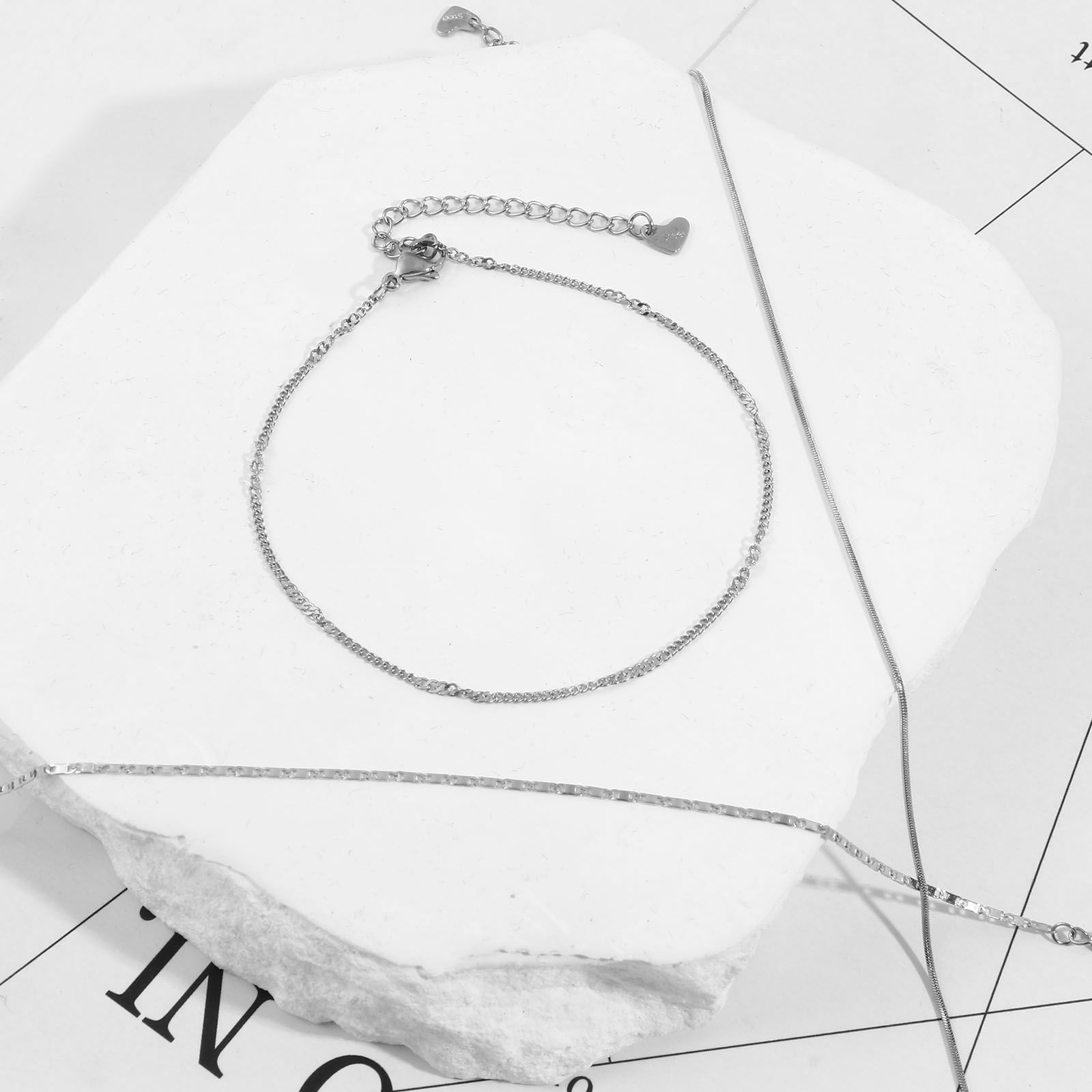 Picture of 304 Stainless Steel Link Chain Anklet Silver Tone