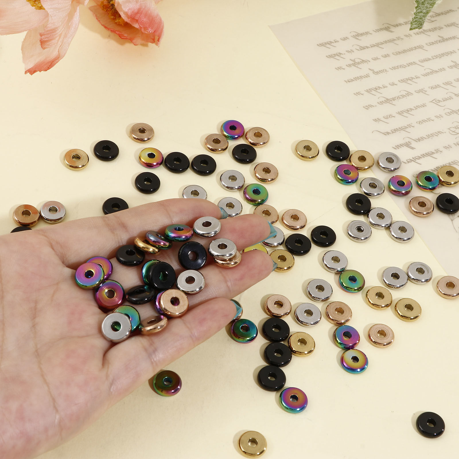 Picture of 304 Stainless Steel Beads For DIY Jewelry Making Disc