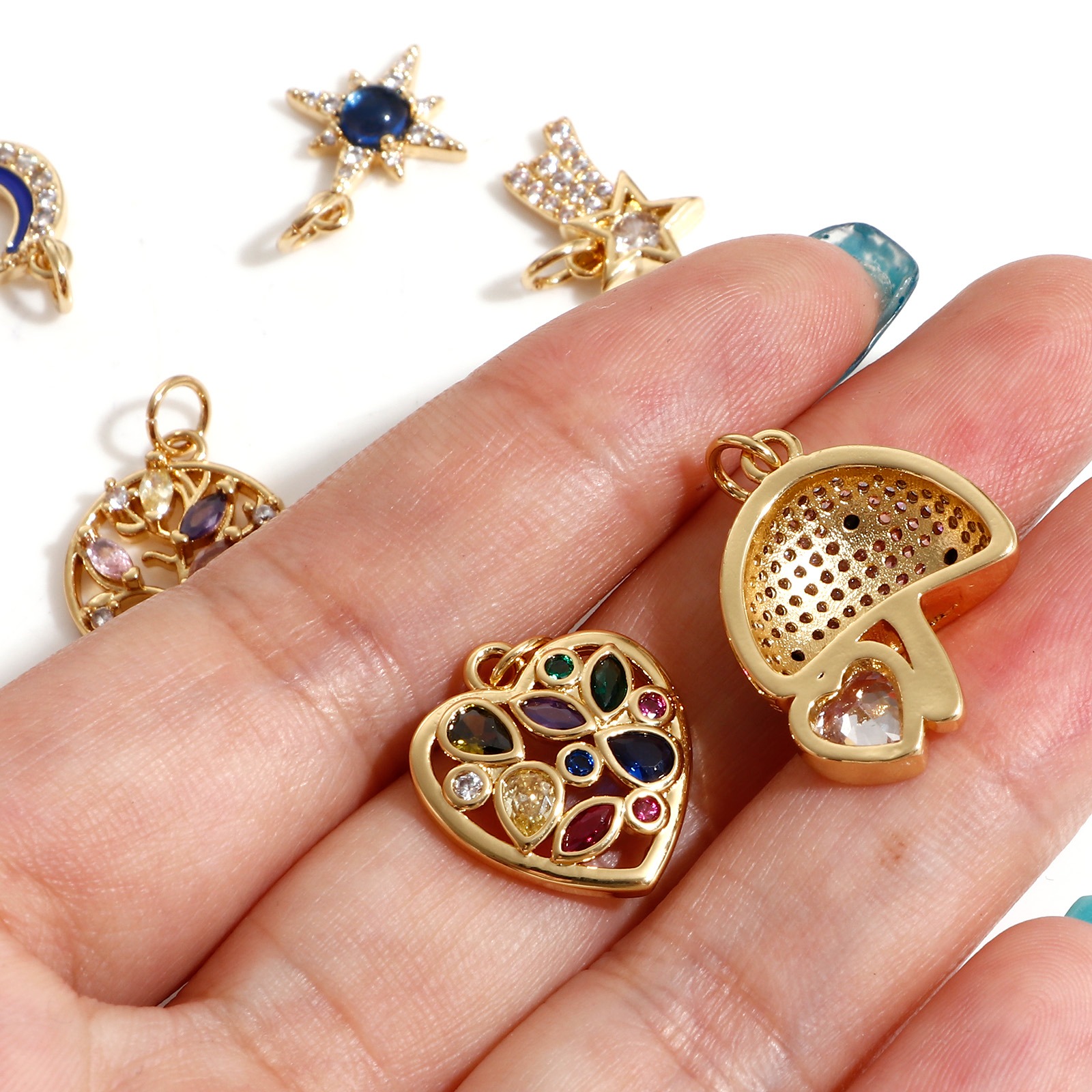 Imagen de Latón Colgantes Charms 18K Oro Real Chapado 1 Unidad