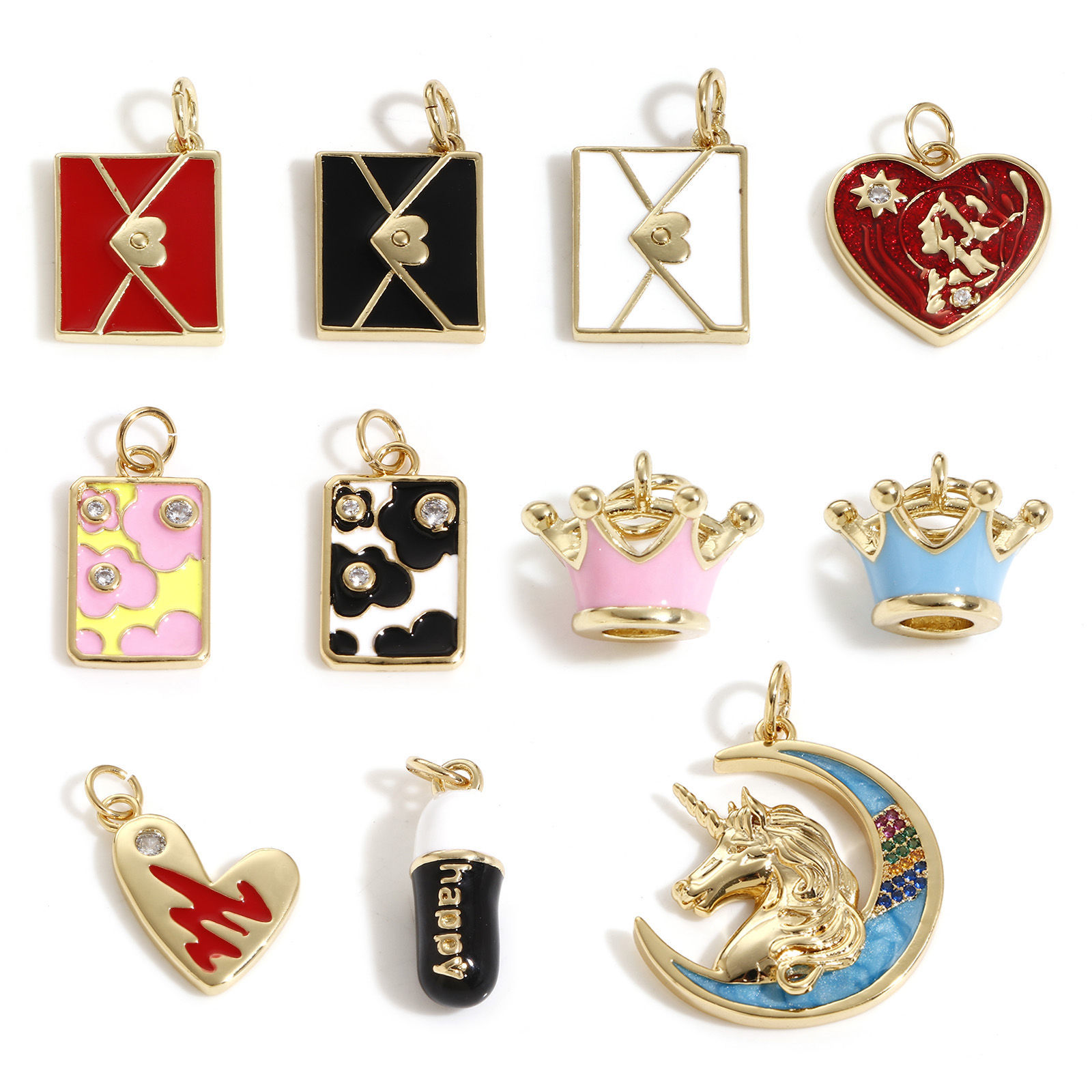 Imagen de Latón Colgantes Charms 18K Oro Real Chapado 1 Unidad