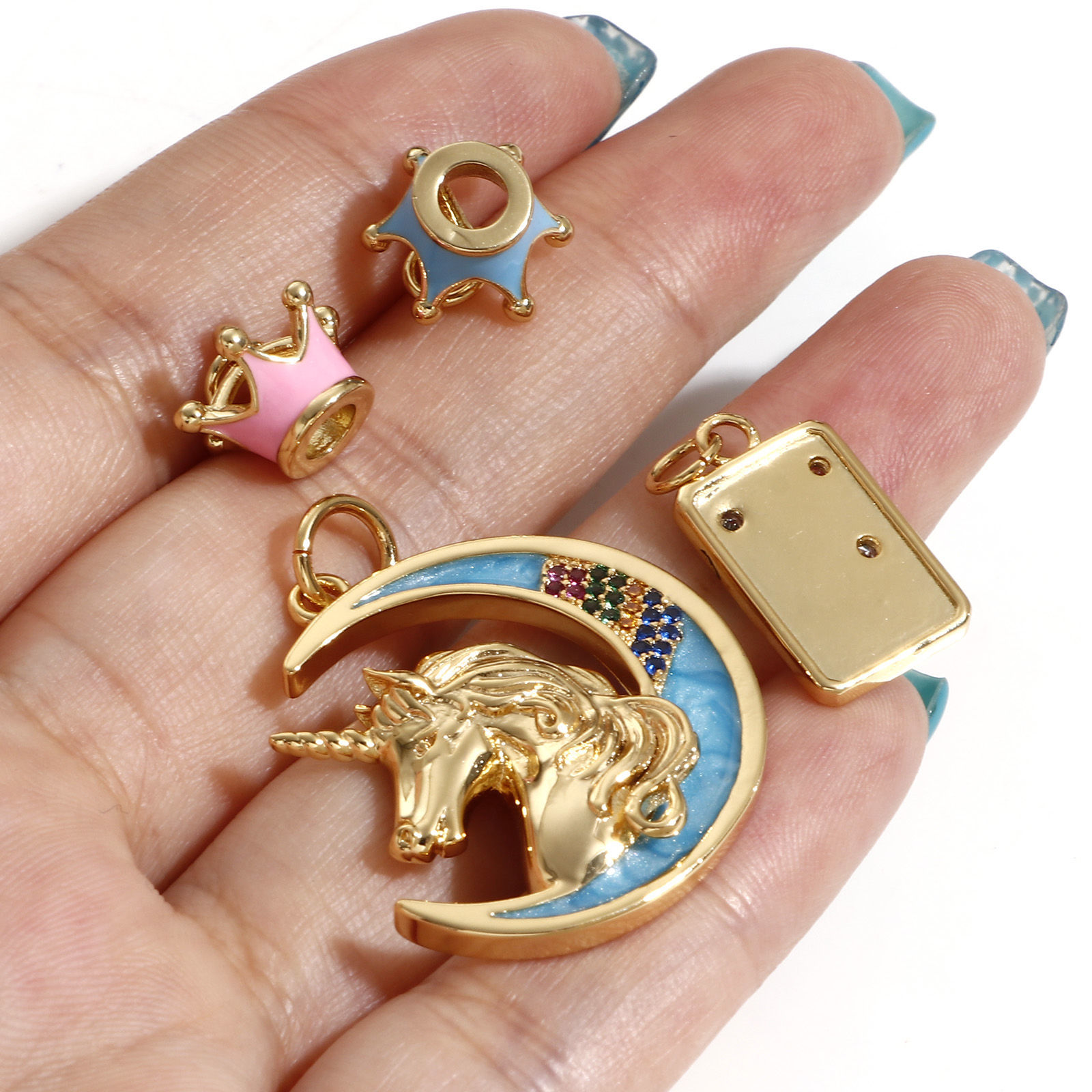 Imagen de Latón Colgantes Charms 18K Oro Real Chapado 1 Unidad