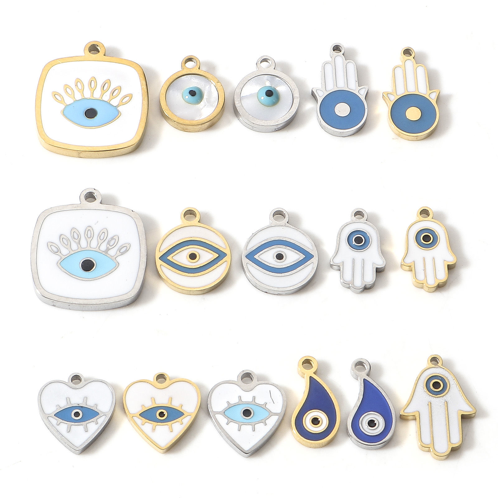 Picture of 304 Stainless Steel Religious Charms Evil Eye