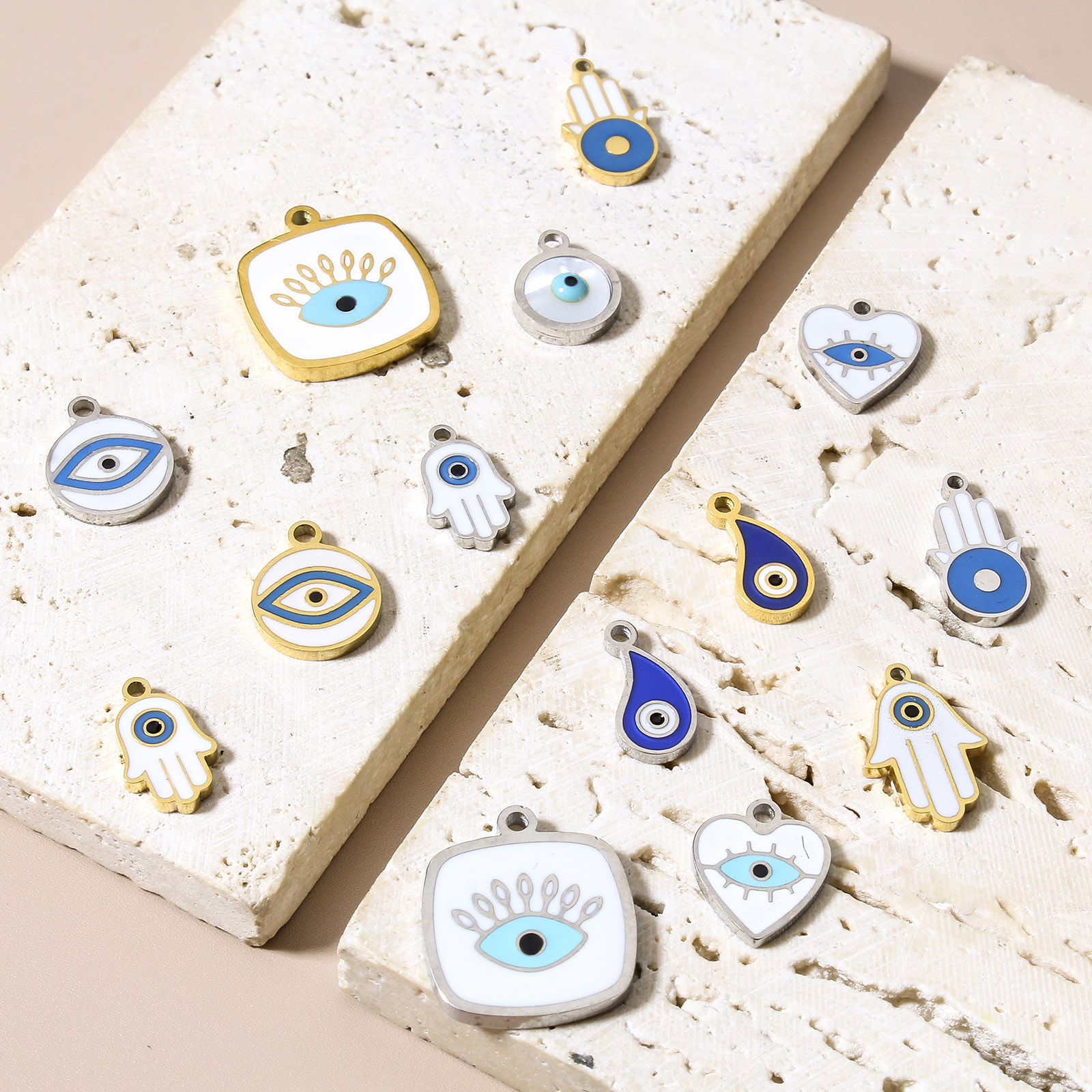 Picture of 304 Stainless Steel Religious Charms Evil Eye