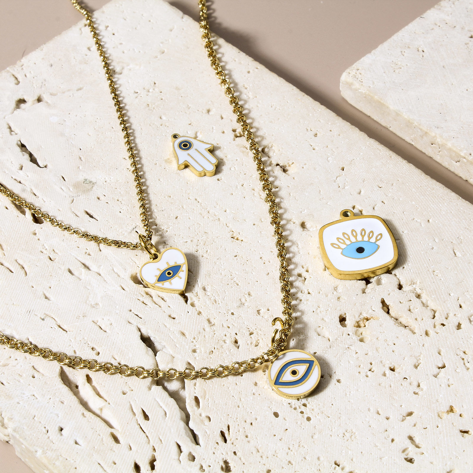 Picture of 304 Stainless Steel Religious Charms Evil Eye