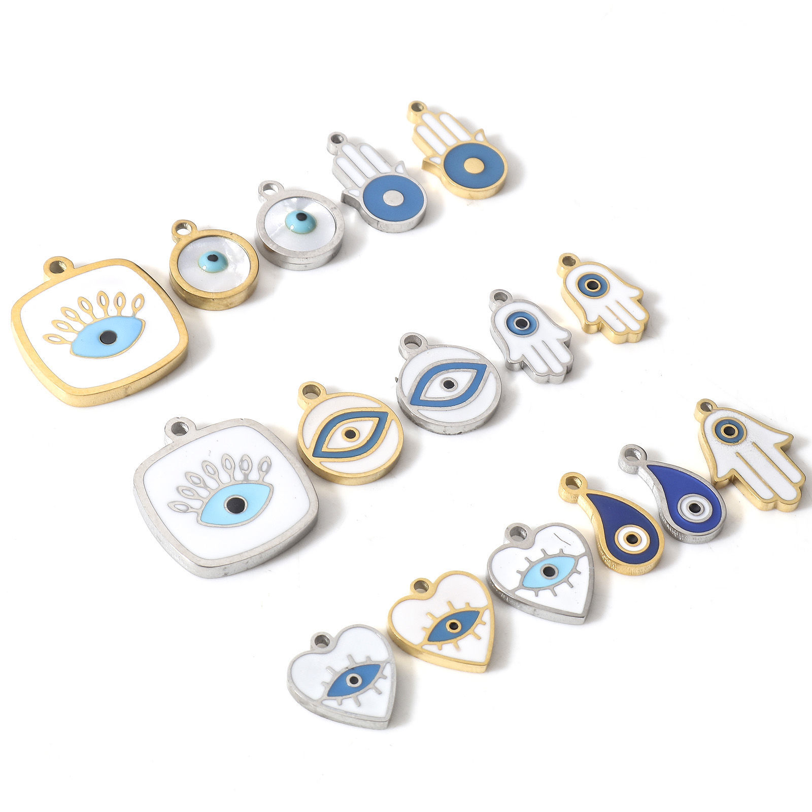 Picture of 304 Stainless Steel Religious Charms Evil Eye