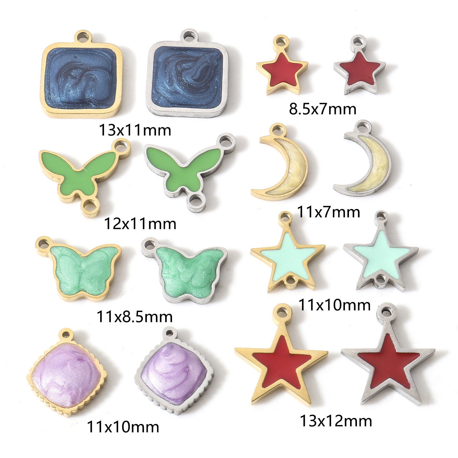Immagine di 304 Acciaio Inossidabile Charms Smalto 1 Pz