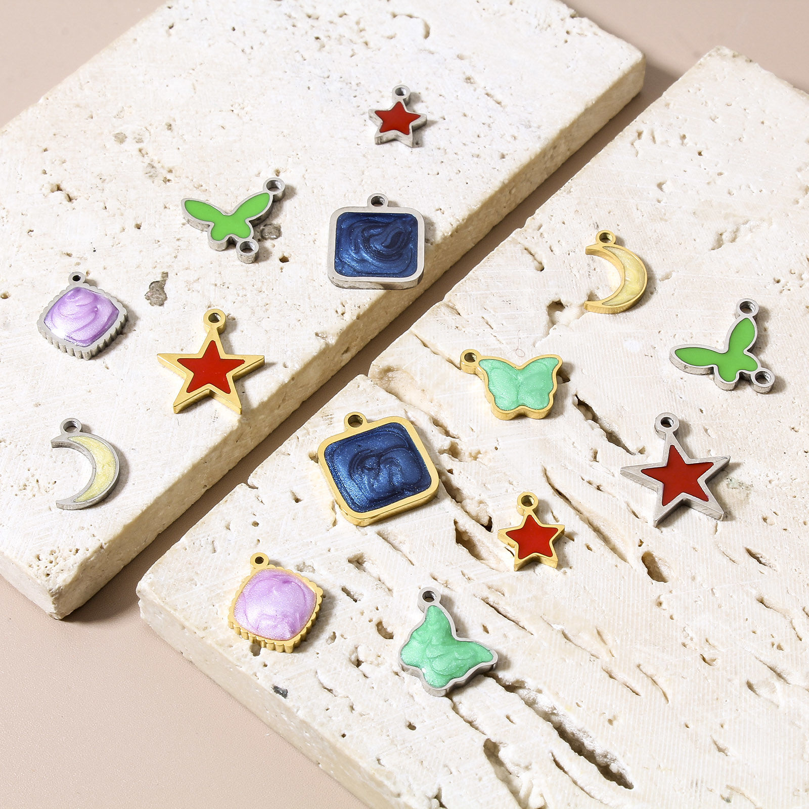 Immagine di 304 Acciaio Inossidabile Charms Smalto 1 Pz