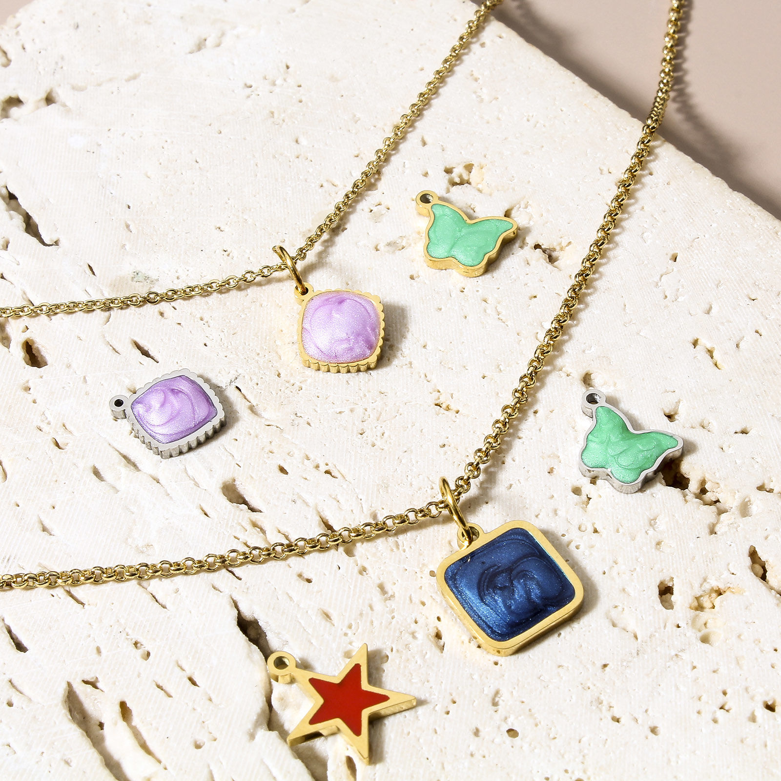Immagine di 304 Acciaio Inossidabile Charms Smalto 1 Pz