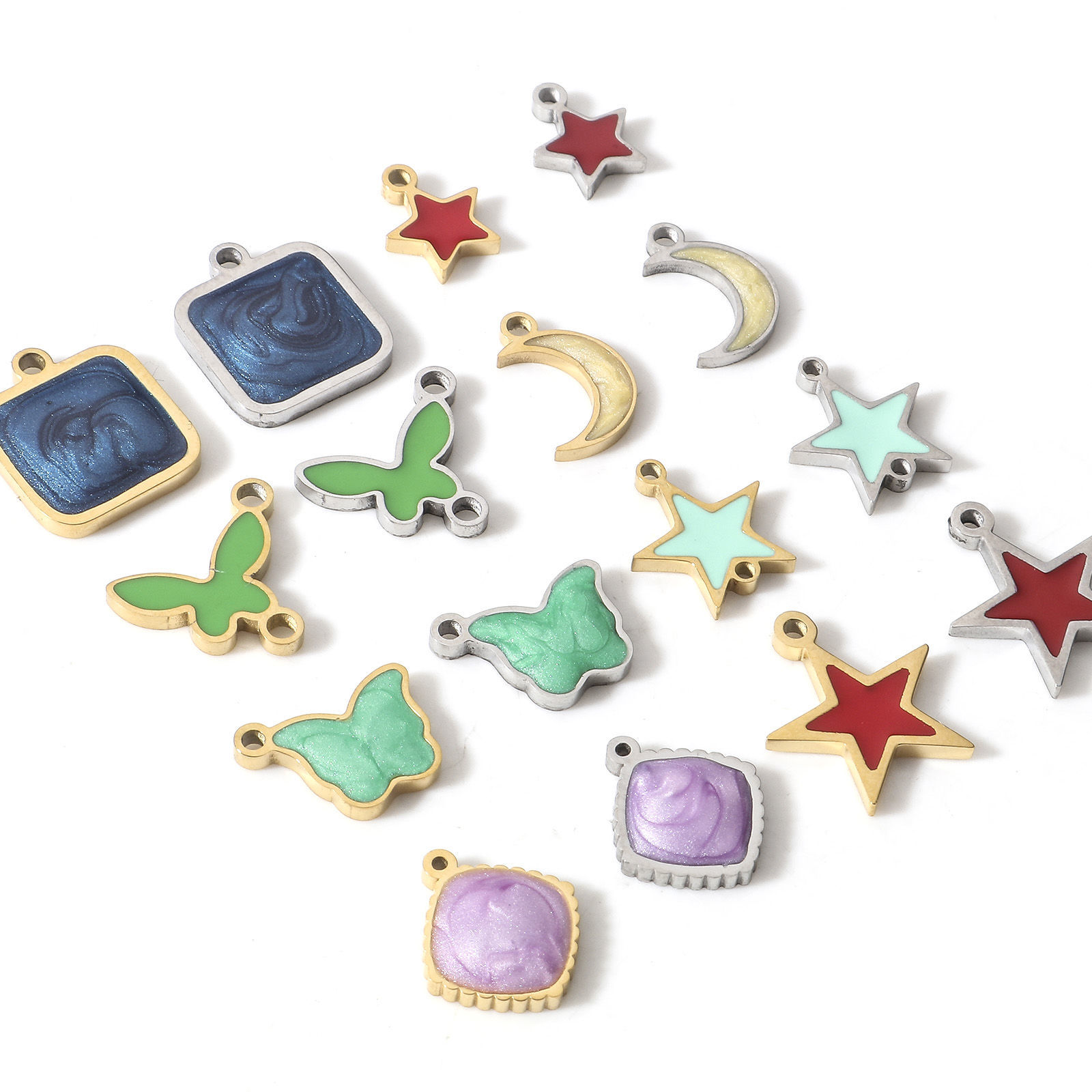 Immagine di 304 Acciaio Inossidabile Charms Smalto 1 Pz
