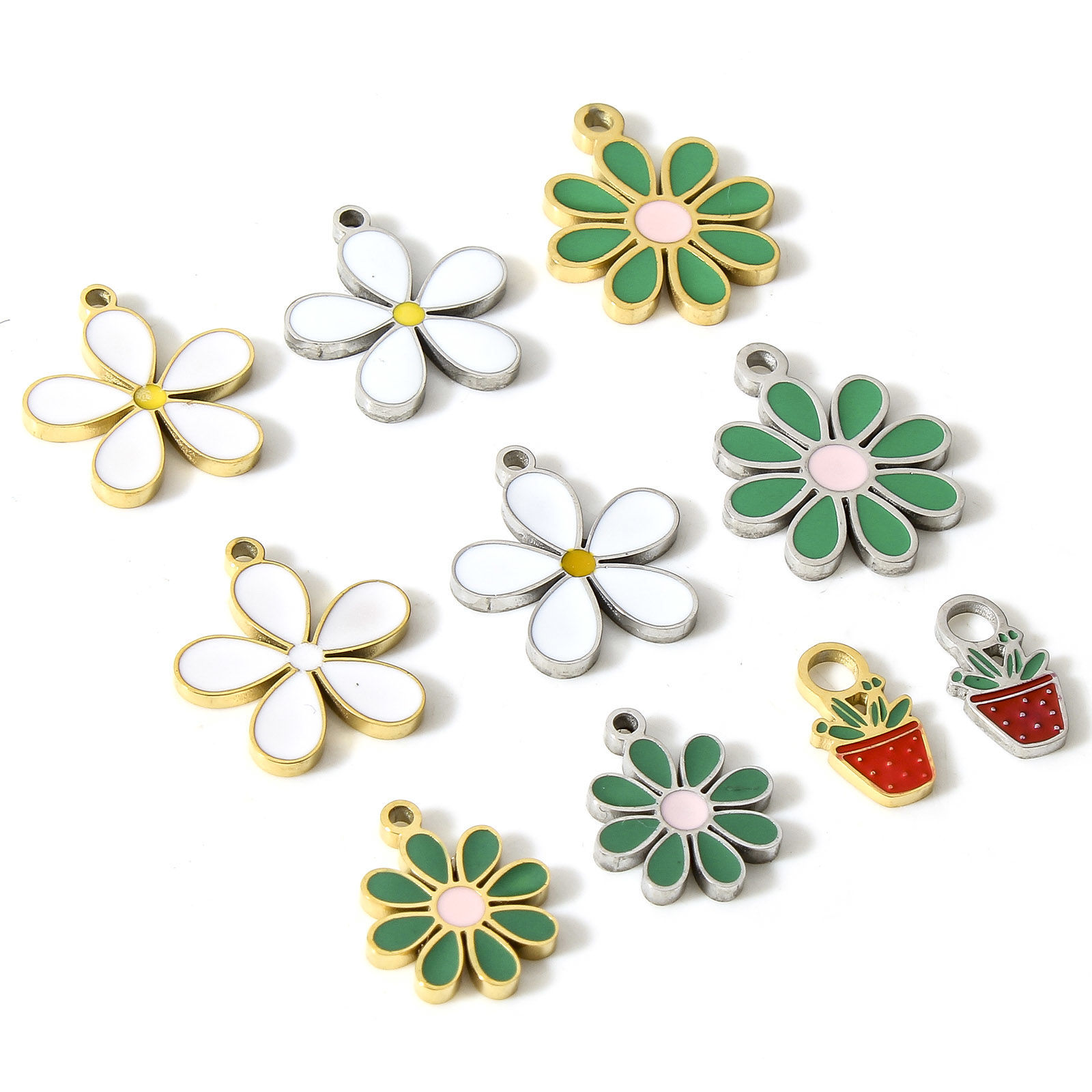 Picture of 304 Stainless Steel Flora Collection Charms